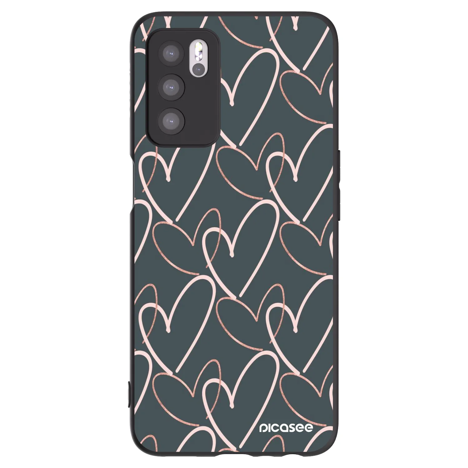 Picasee OPPO A16s Hülle - Schwarzes Silikon - Viel Liebe