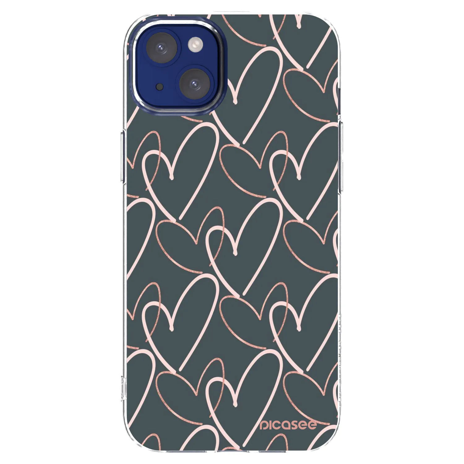 Picasee Apple iPhone 14 Plus Hülle - Transparentes Silikon - Viel Liebe
