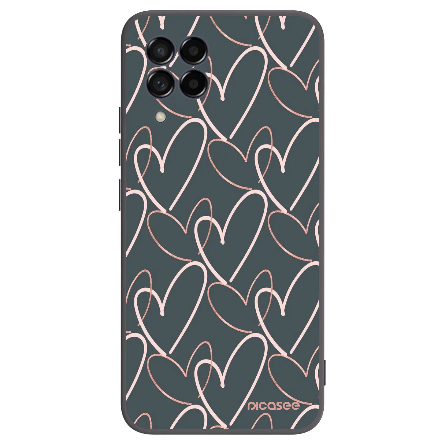 Picasee Samsung Galaxy M53 5G Hülle - Schwarzes Silikon - Viel Liebe