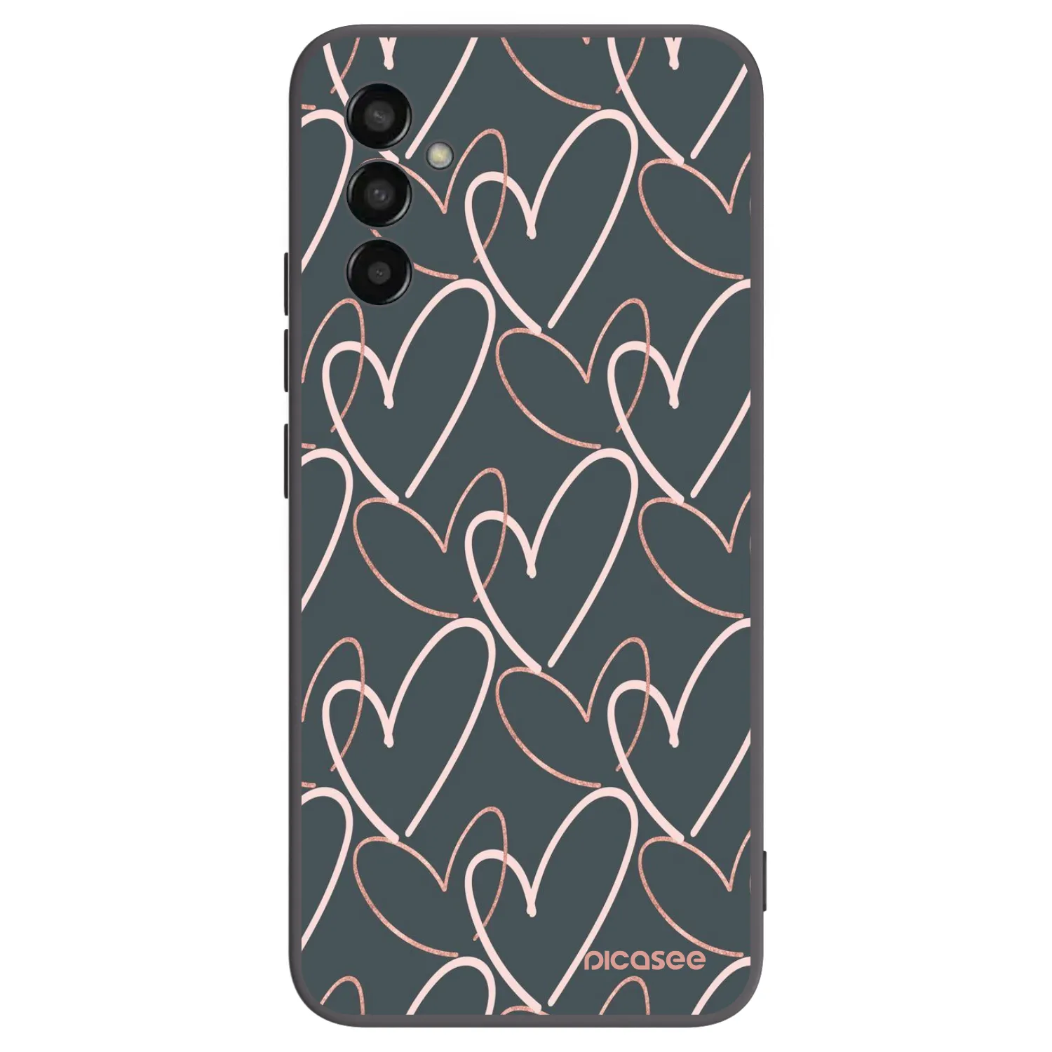 Picasee Samsung Galaxy M13 M135F Hülle - Schwarzes Silikon - Viel Liebe
