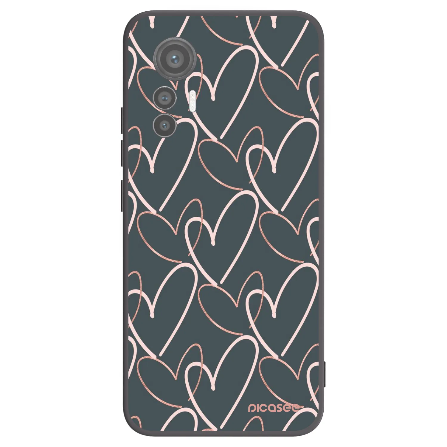 Picasee Xiaomi 12 Lite Hülle - Schwarzes Silikon - Viel Liebe