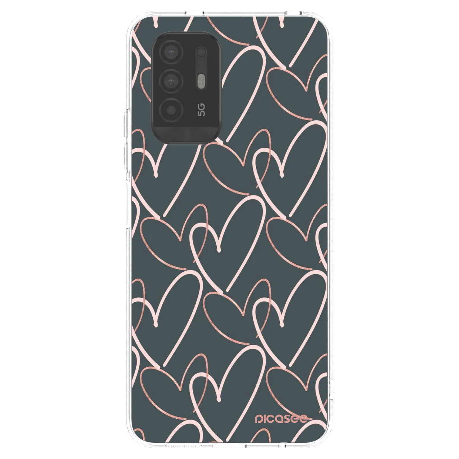 Picasee OPPO A94 5G Hülle - Transparentes Silikon - Viel Liebe