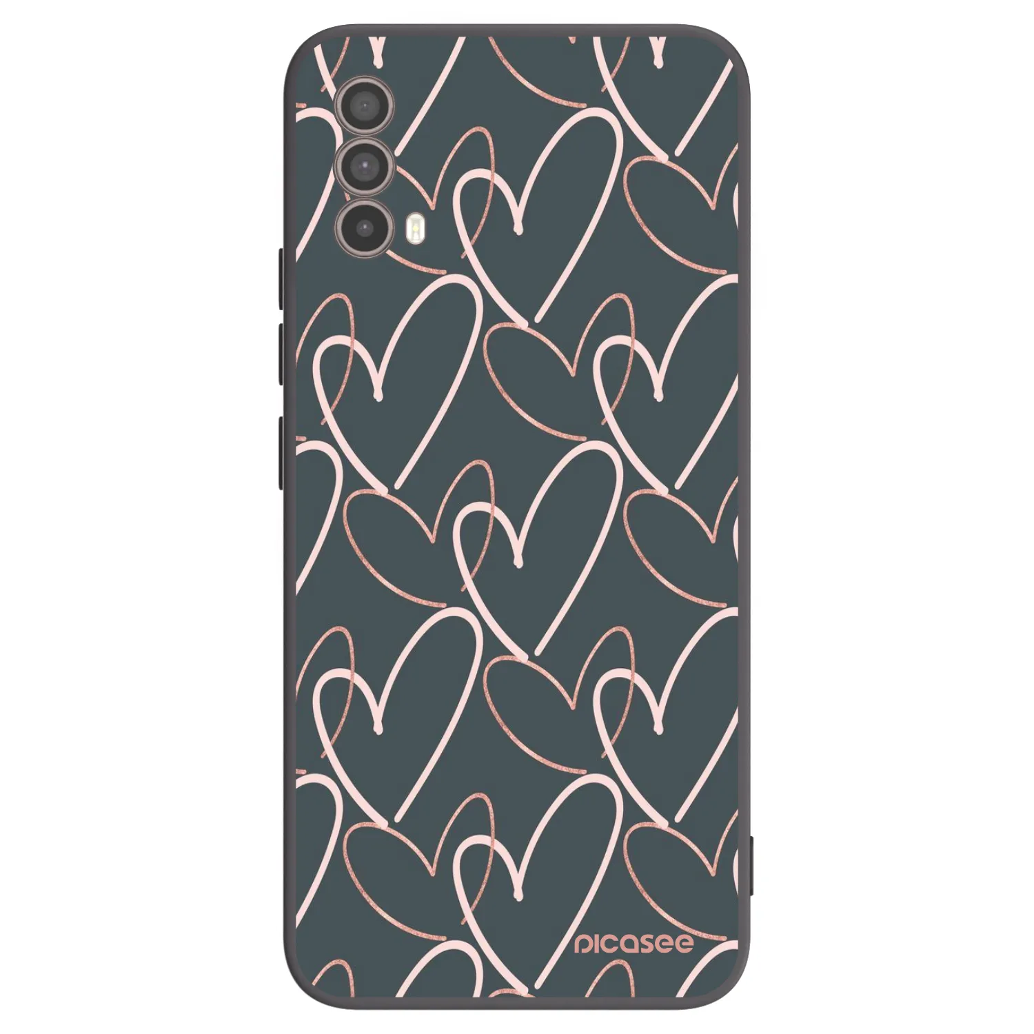 Picasee Motorola Moto E40 Hülle - Schwarzes Silikon - Viel Liebe