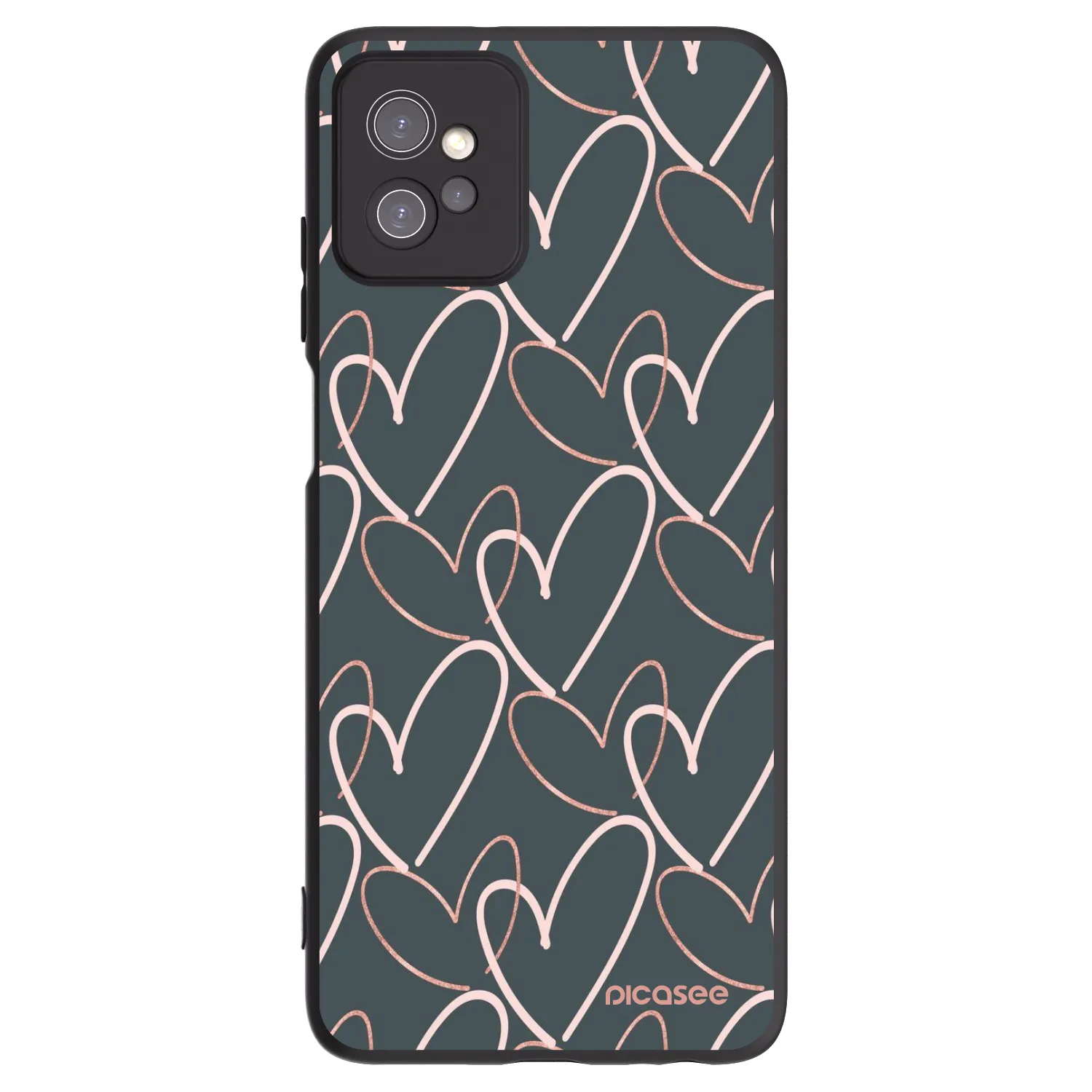 Picasee Motorola Moto G32 Hülle - Schwarzes Silikon - Viel Liebe