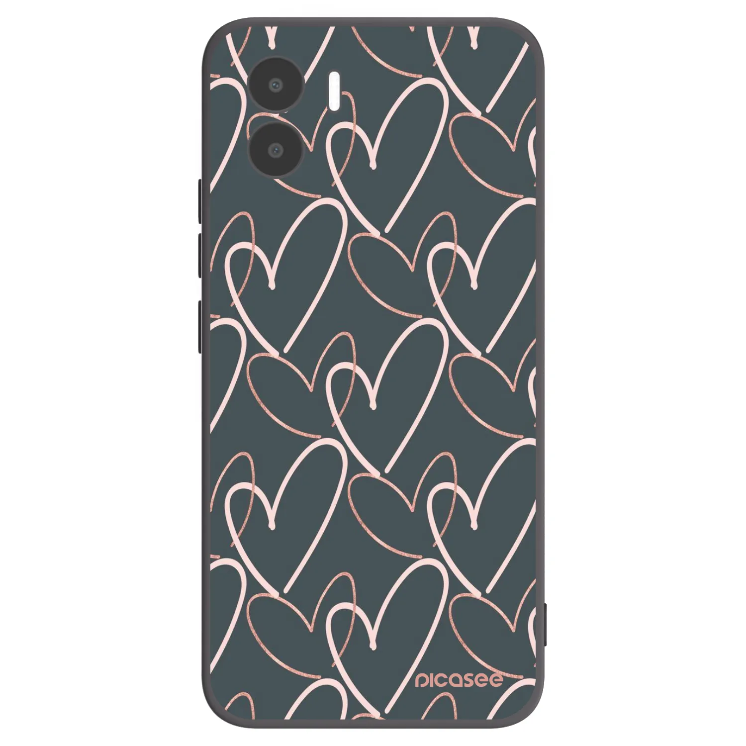 Picasee Xiaomi Redmi A1 Hülle - Schwarzes Silikon - Viel Liebe