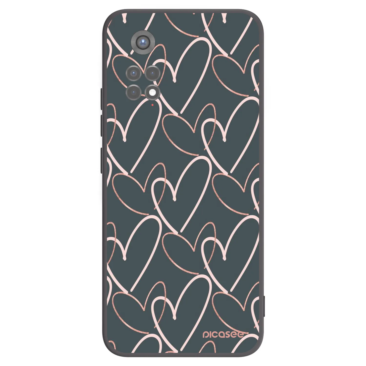Picasee Xiaomi Redmi Note 11S 5G Hülle - Schwarzes Silikon - Viel Liebe