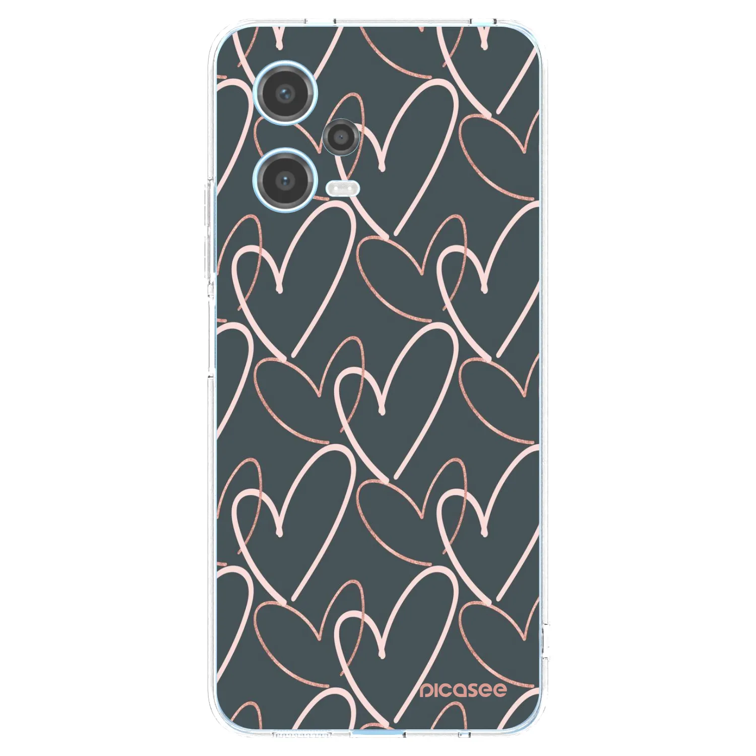 Picasee Xiaomi Redmi Note 12 5G Hülle - Transparentes Silikon - Viel Liebe