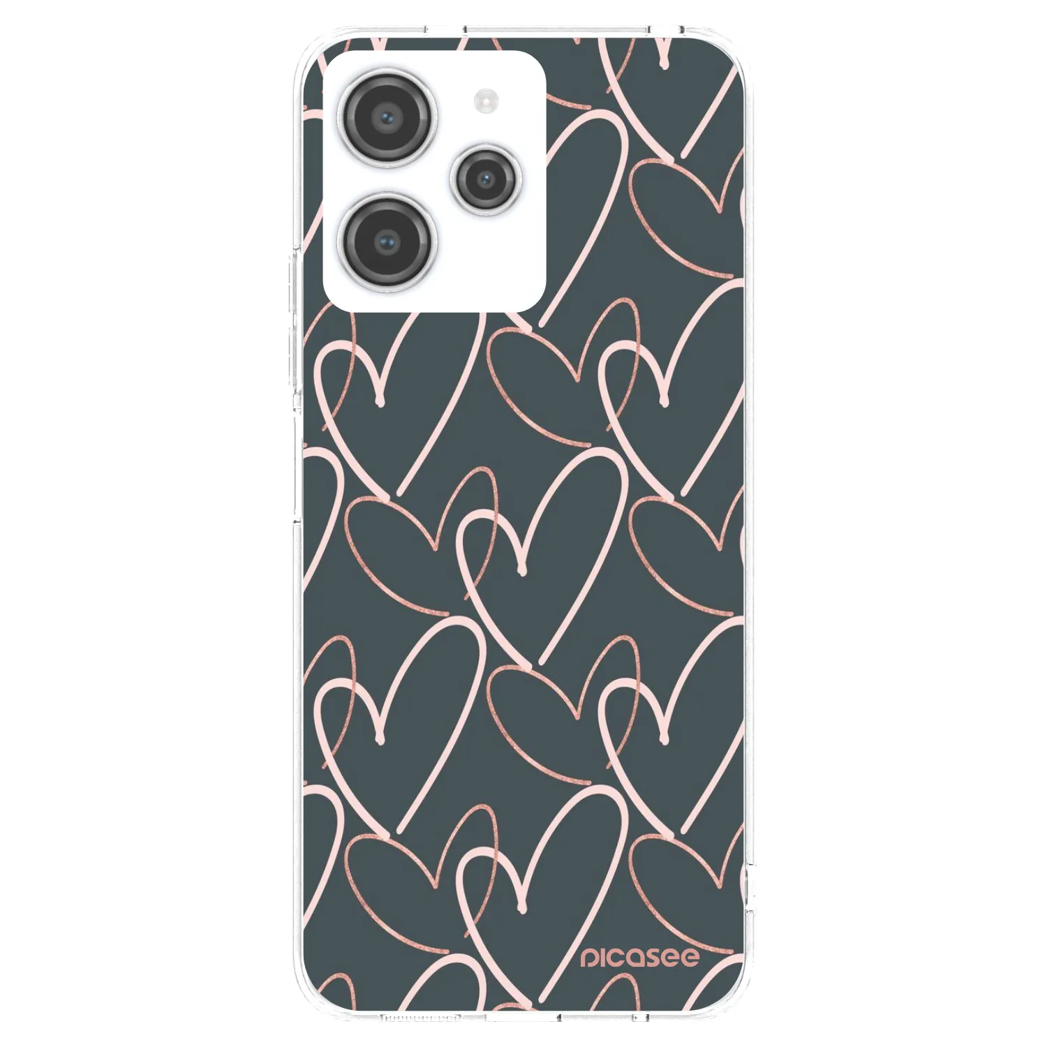 Picasee Xiaomi Redmi 12 4G Hülle - Transparentes Silikon - Viel Liebe