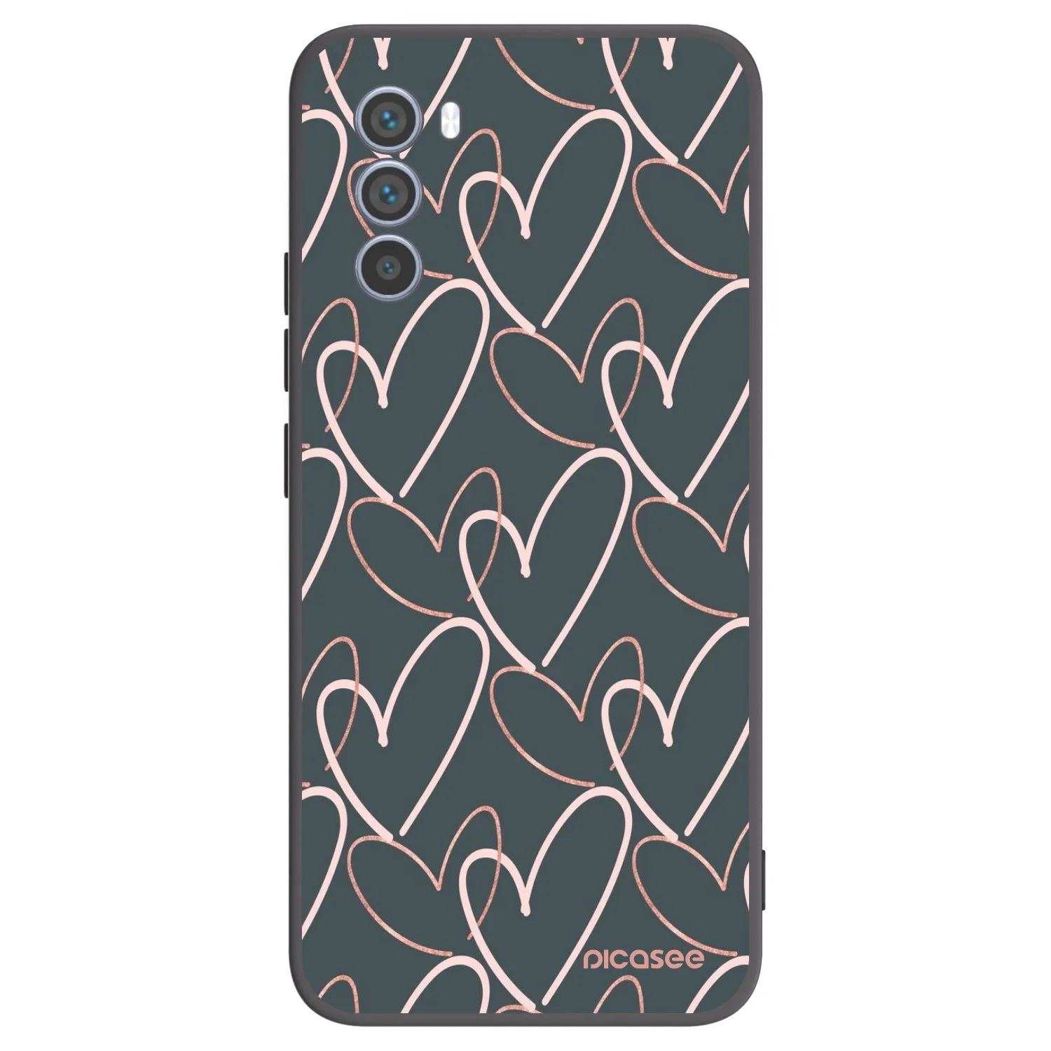 Picasee Motorola Moto G62 Hülle - Schwarzes Silikon - Viel Liebe