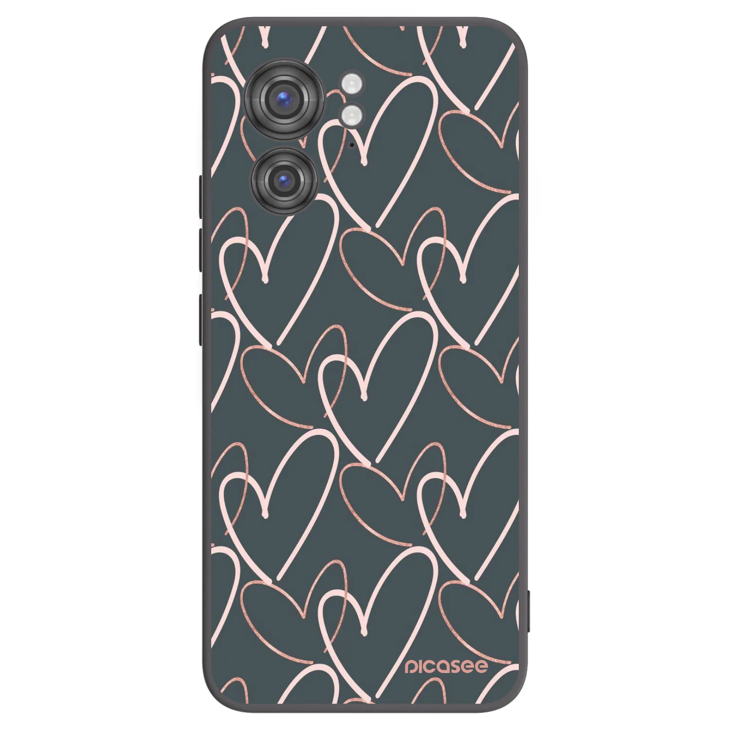 Picasee Motorola Edge 40 Hülle - Schwarzes Silikon - Viel Liebe