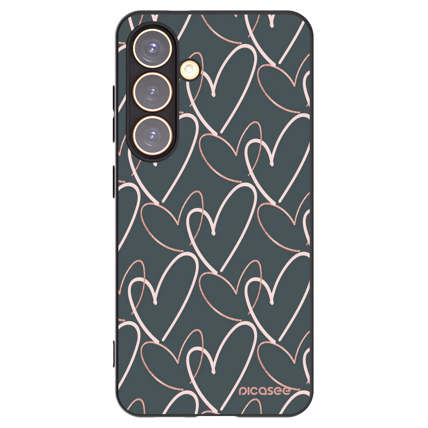 Picasee Samsung Galaxy S24 S921B 5G Hülle - Schwarzes Silikon - Viel Liebe