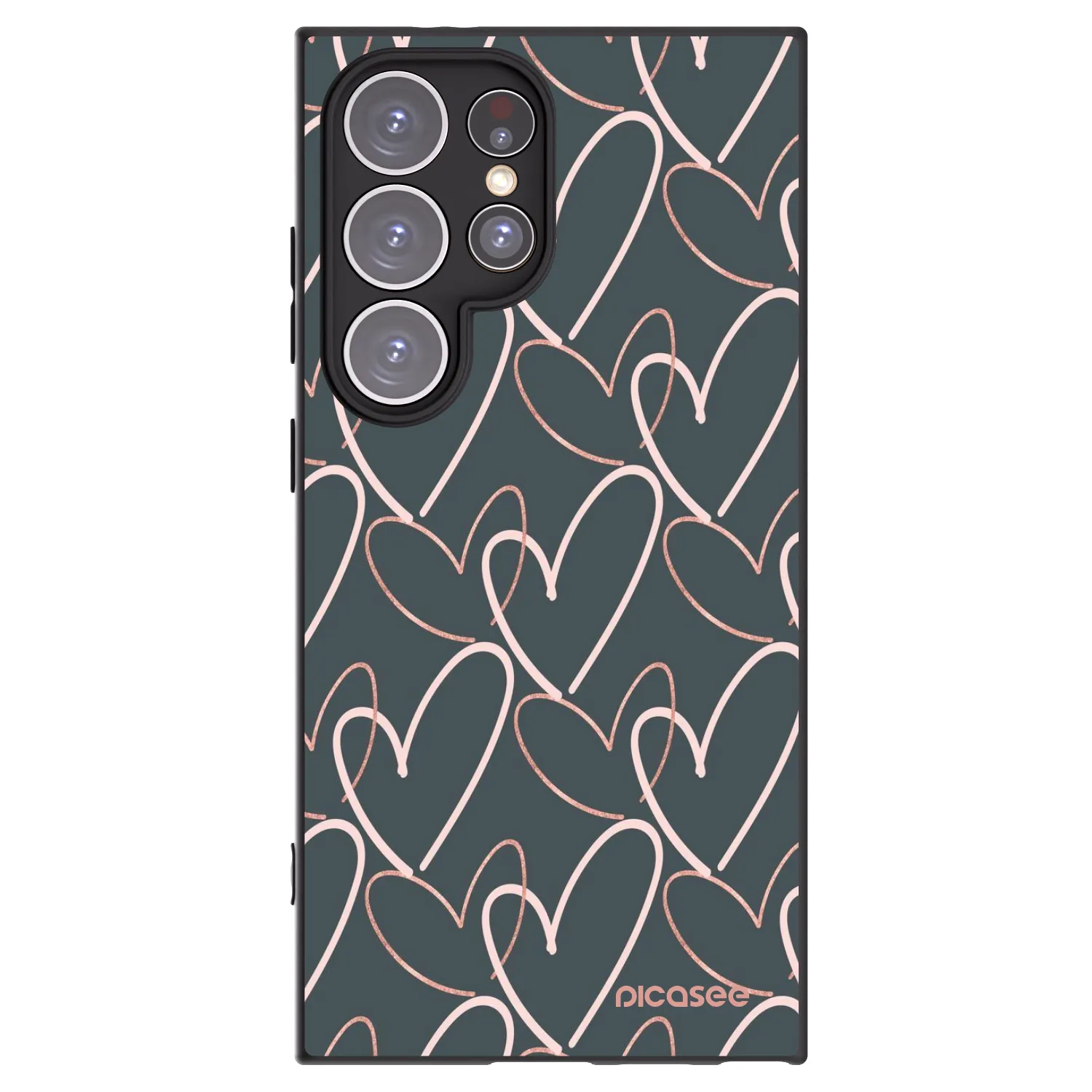 Picasee Samsung Galaxy S24 Ultra S928B 5G Hülle - Schwarzes Silikon - Viel Liebe