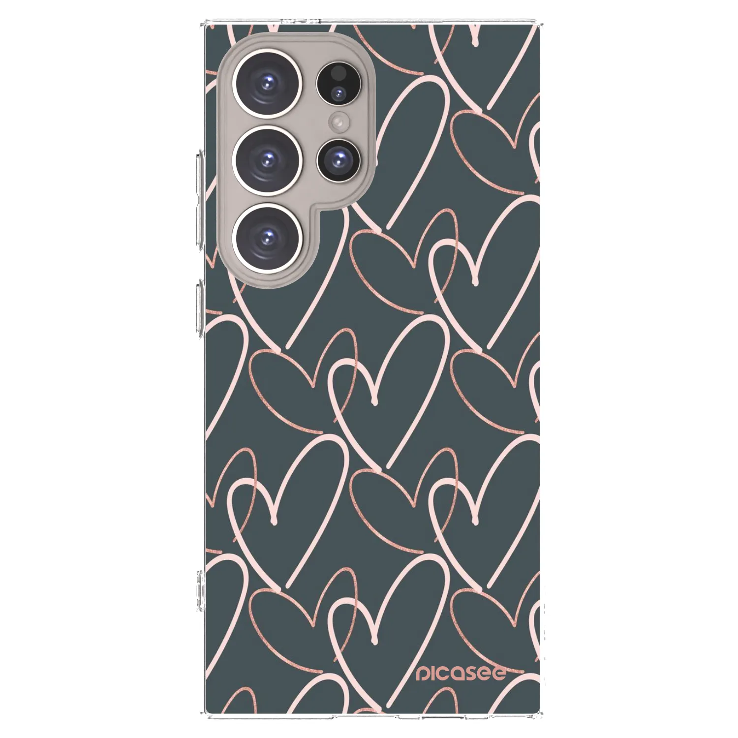 Picasee Samsung Galaxy S24 Ultra S928B 5G Hülle - Transparentes Silikon - Viel Liebe