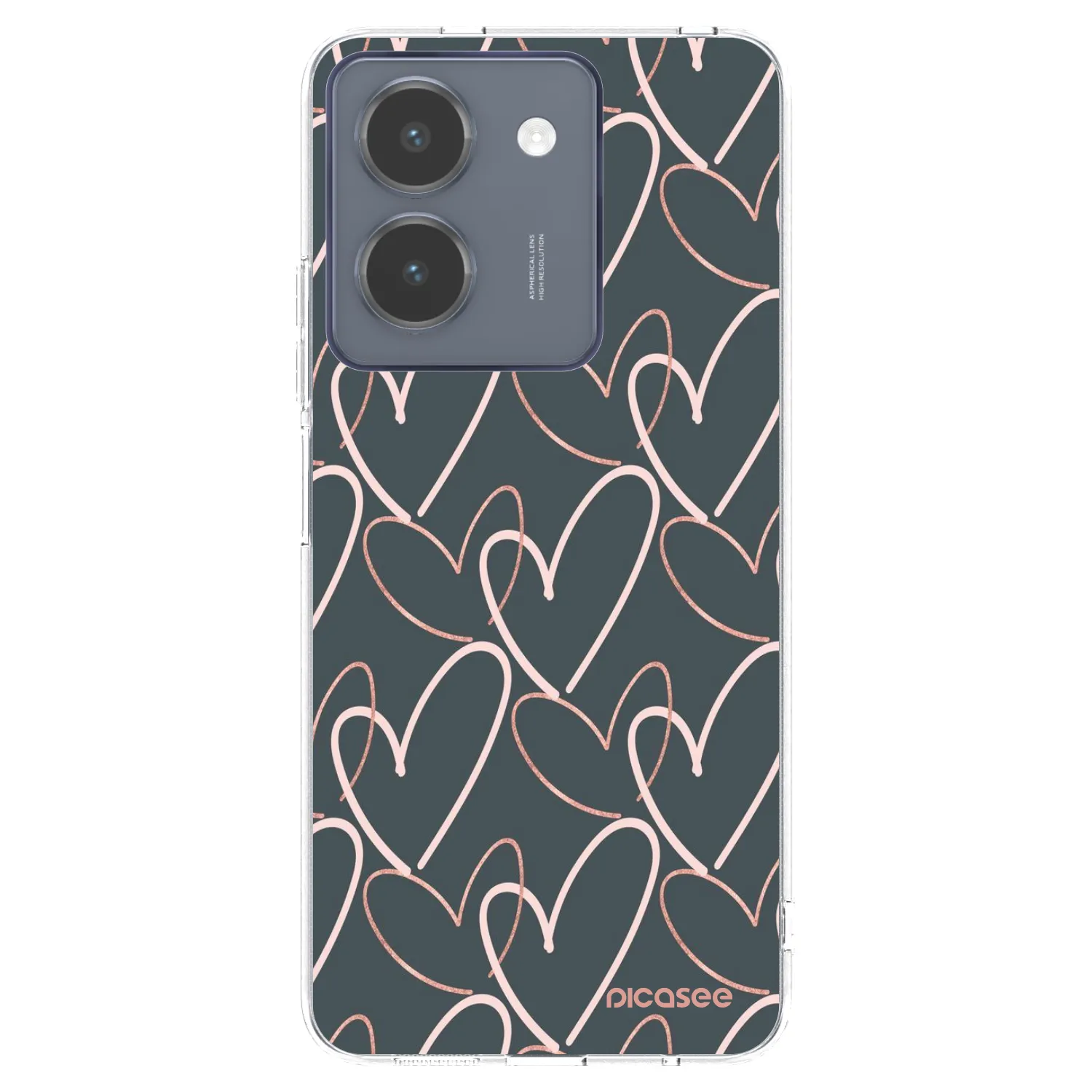 Picasee Vivo Y36 4G Hülle - Transparentes Silikon - Viel Liebe