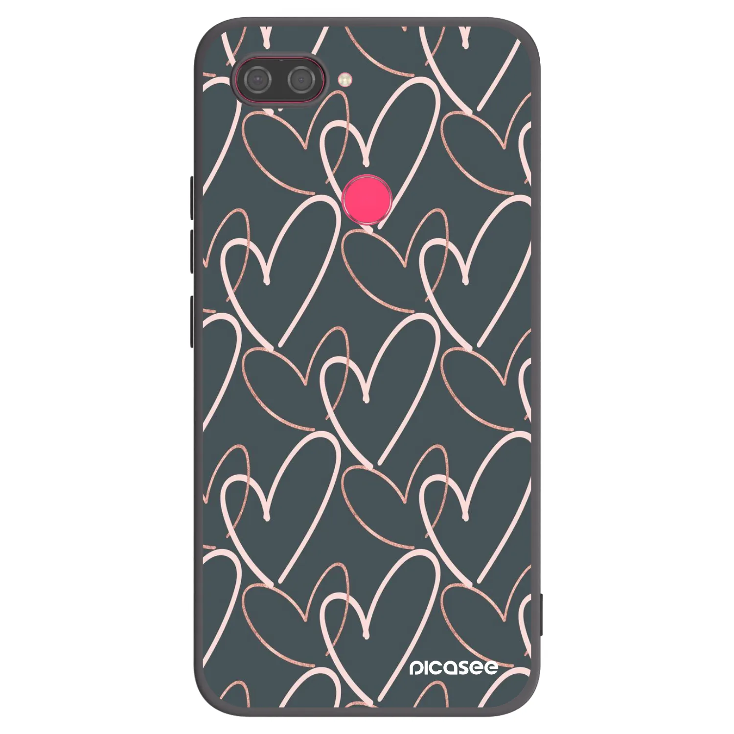Picasee Xiaomi Mi 8 Lite Hülle - Schwarzes Silikon - Viel Liebe
