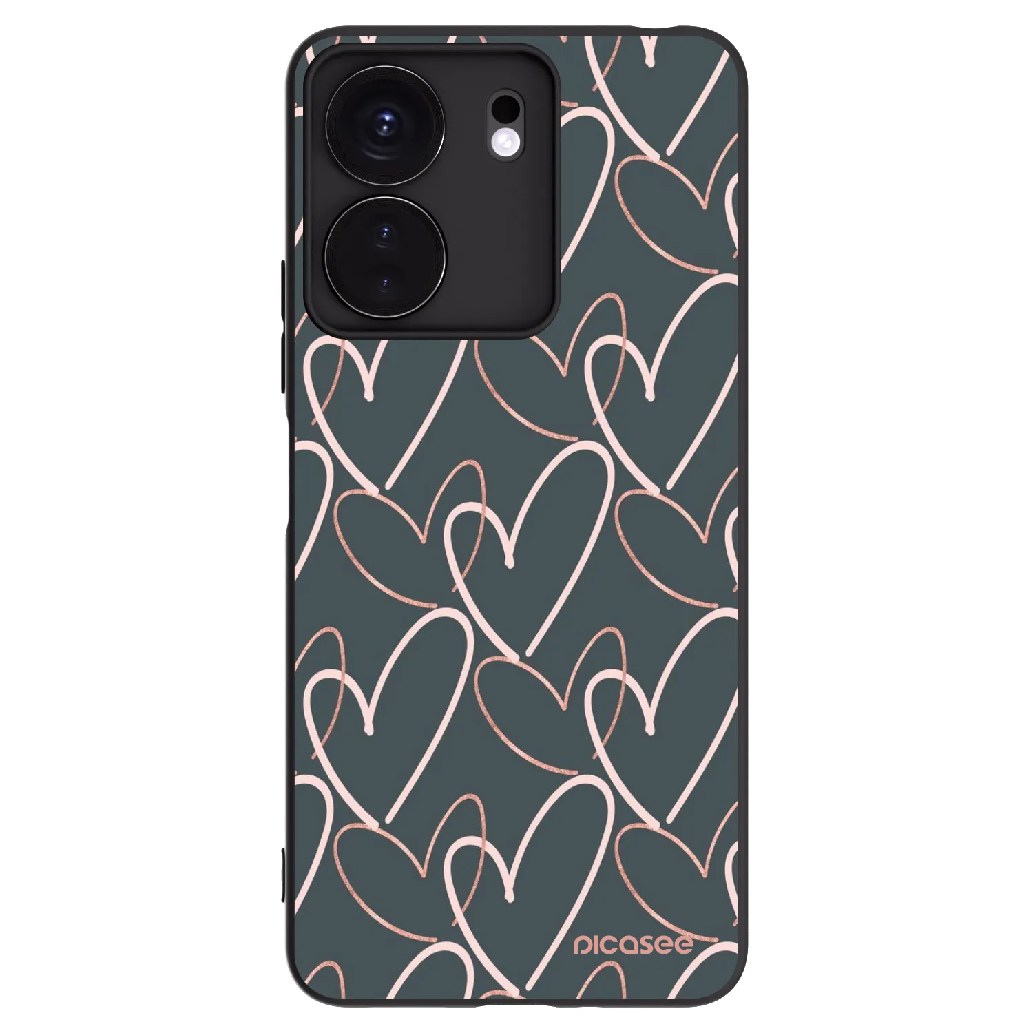 Picasee Xiaomi Redmi 13C 4G Hülle - Schwarzes Silikon - Viel Liebe