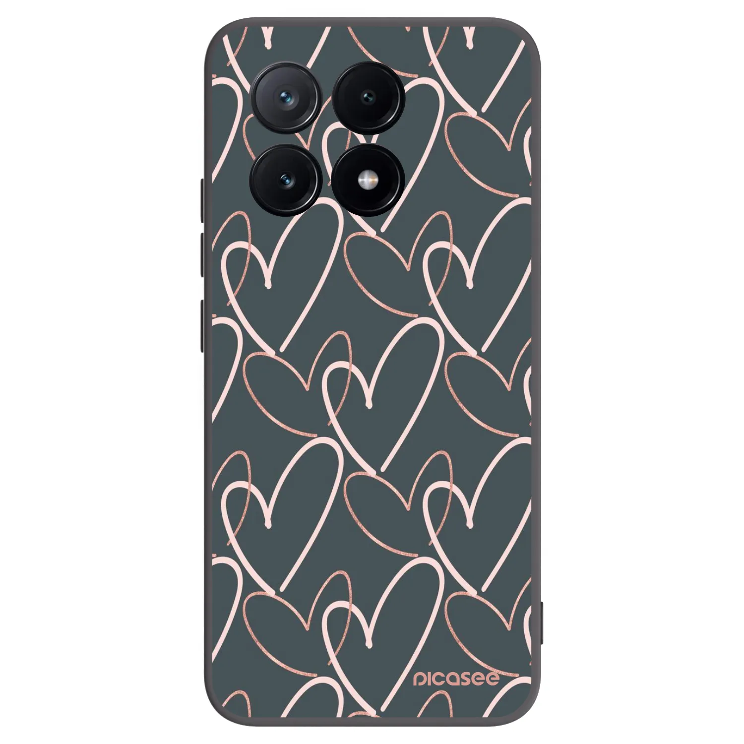 Picasee Xiaomi Poco X6 Pro Hülle - Schwarzes Silikon - Viel Liebe