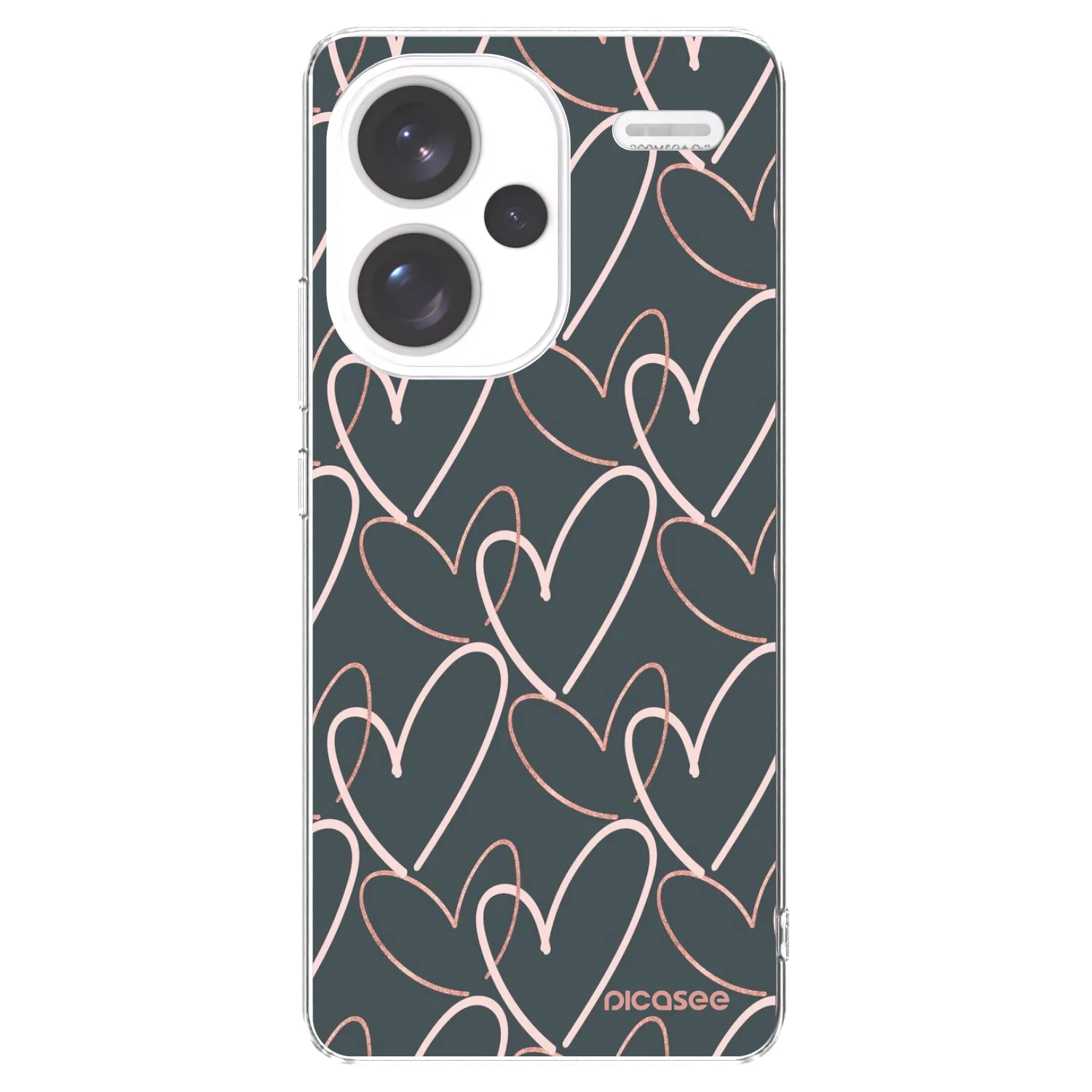 Picasee Xiaomi Redmi Note 13 Pro+ 5G Hülle - Transparentes Silikon - Viel Liebe