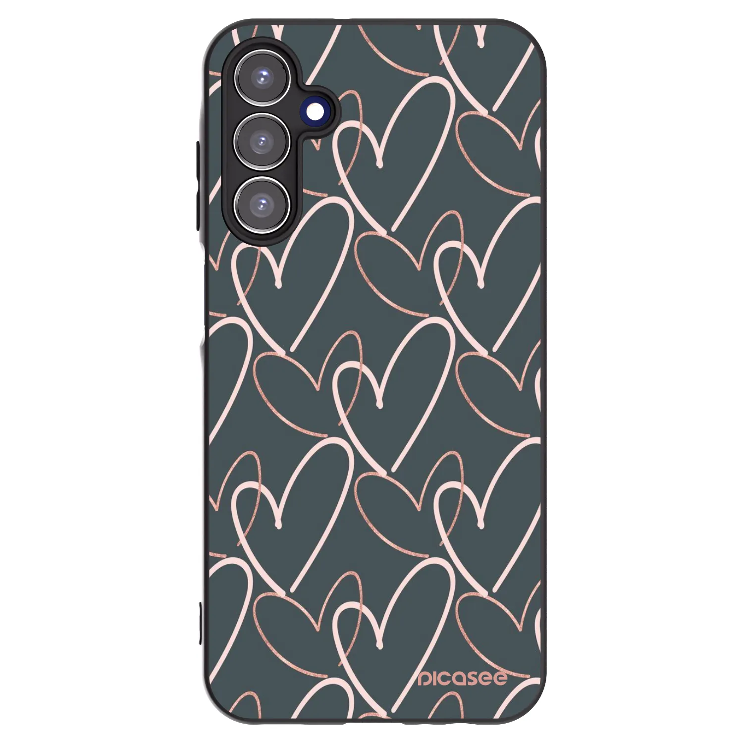 Picasee Samsung Galaxy A15 A156B 5G Hülle - Schwarzes Silikon - Viel Liebe
