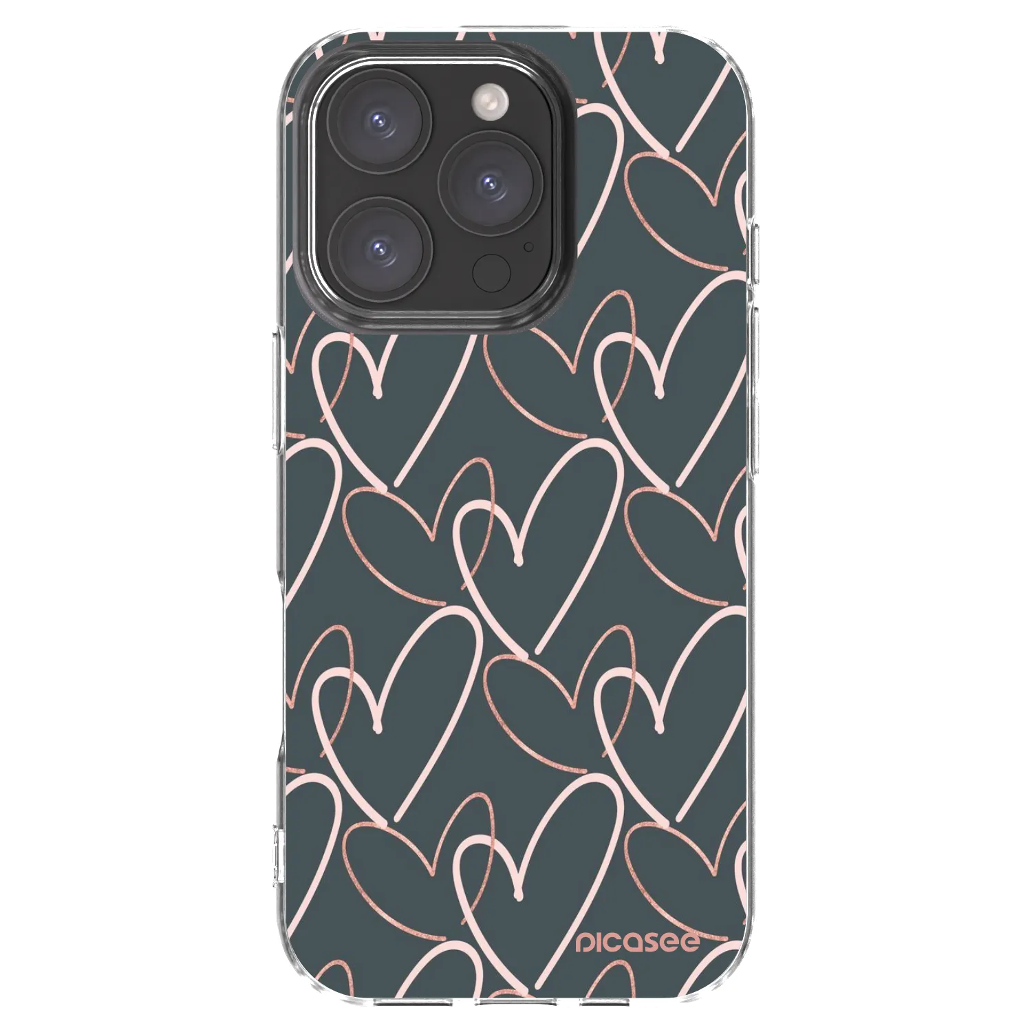 Picasee Apple iPhone 16 Pro Hülle - Transparentes Silikon - Viel Liebe