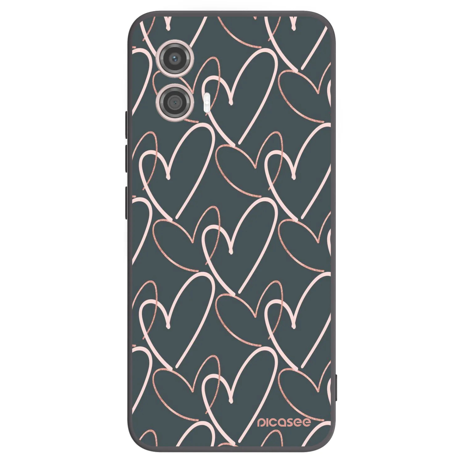 Picasee Motorola Moto G53 5G Hülle - Schwarzes Silikon - Viel Liebe