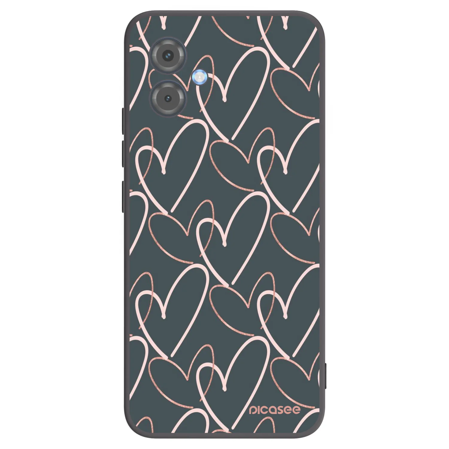 Picasee Motorola Moto G14 Hülle - Schwarzes Silikon - Viel Liebe