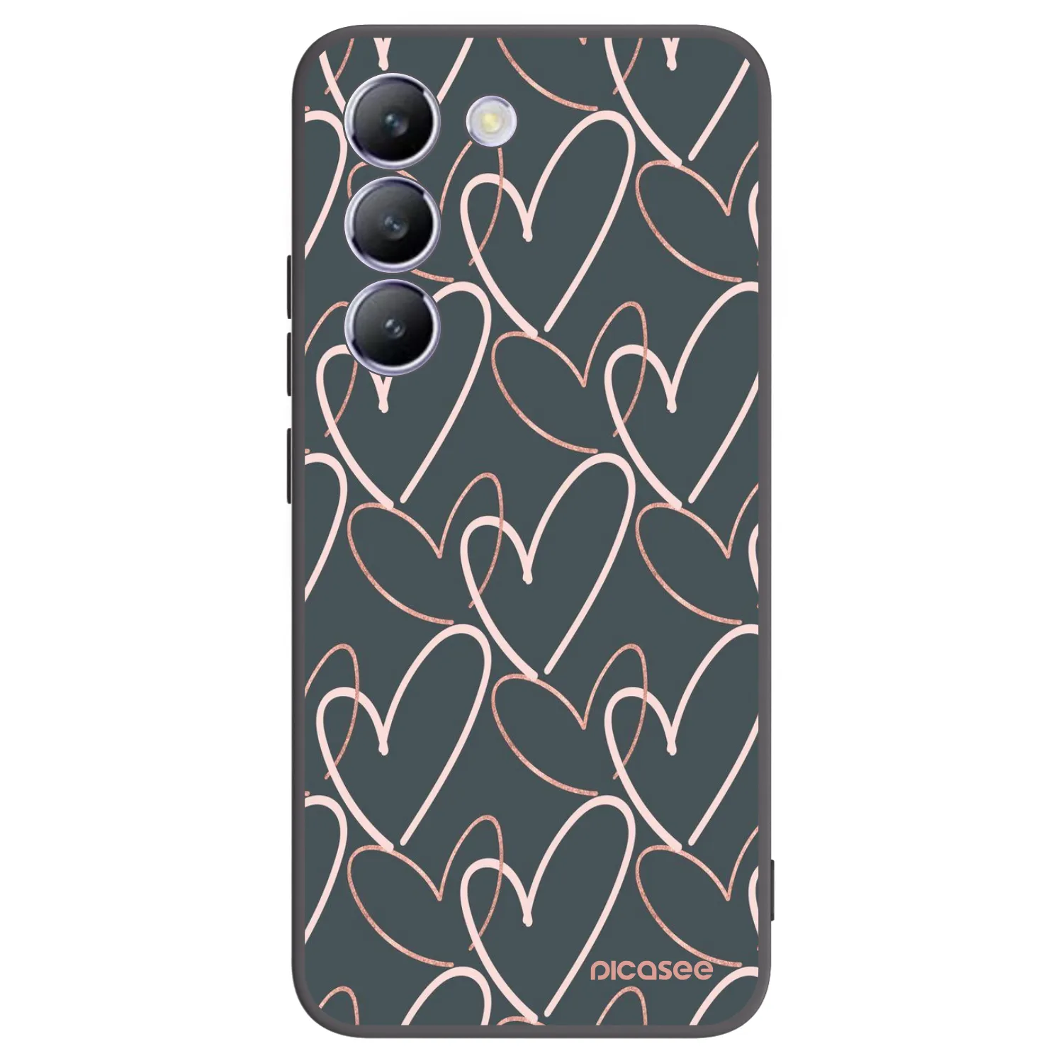 Picasee Vivo V40 SE 5G Hülle - Schwarzes Silikon - Viel Liebe