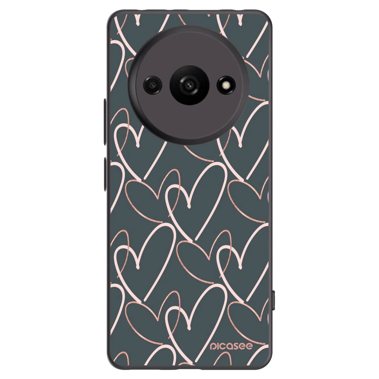 Picasee Xiaomi Redmi A3 Hülle - Schwarzes Silikon - Viel Liebe