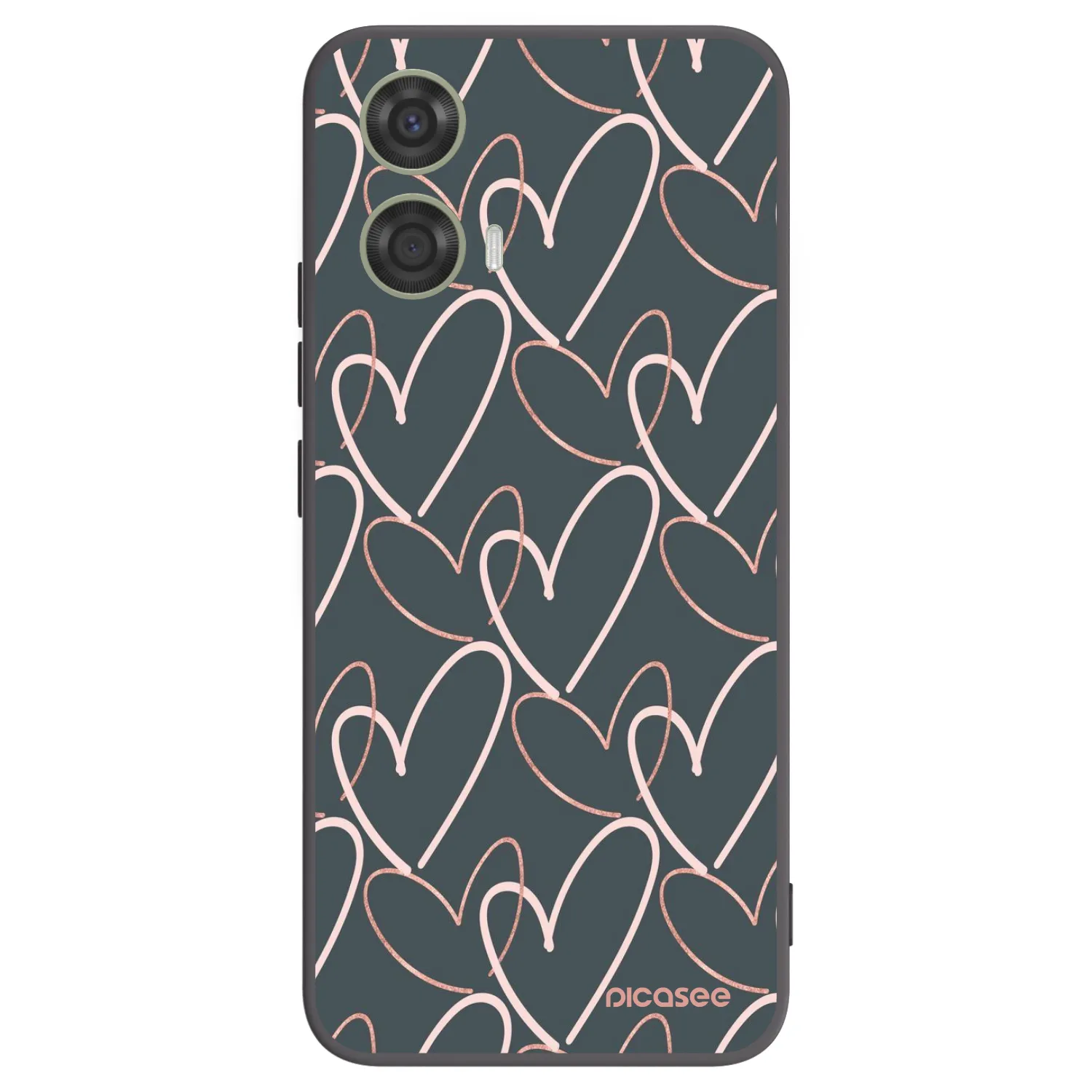 Picasee Motorola Moto G24 Hülle - Schwarzes Silikon - Viel Liebe