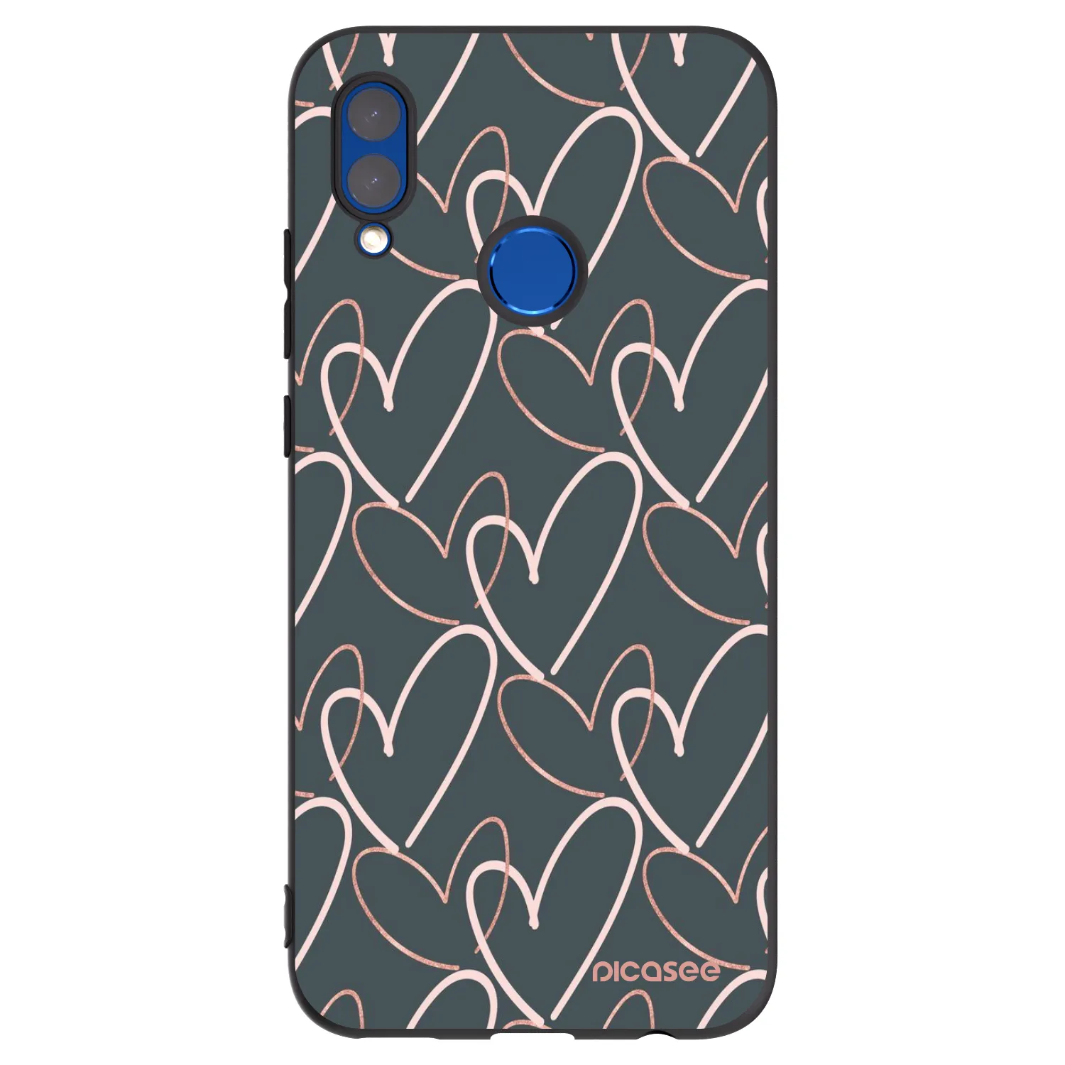 Picasee Huawei P Smart 2019 Hülle - Schwarzes Silikon - Viel Liebe