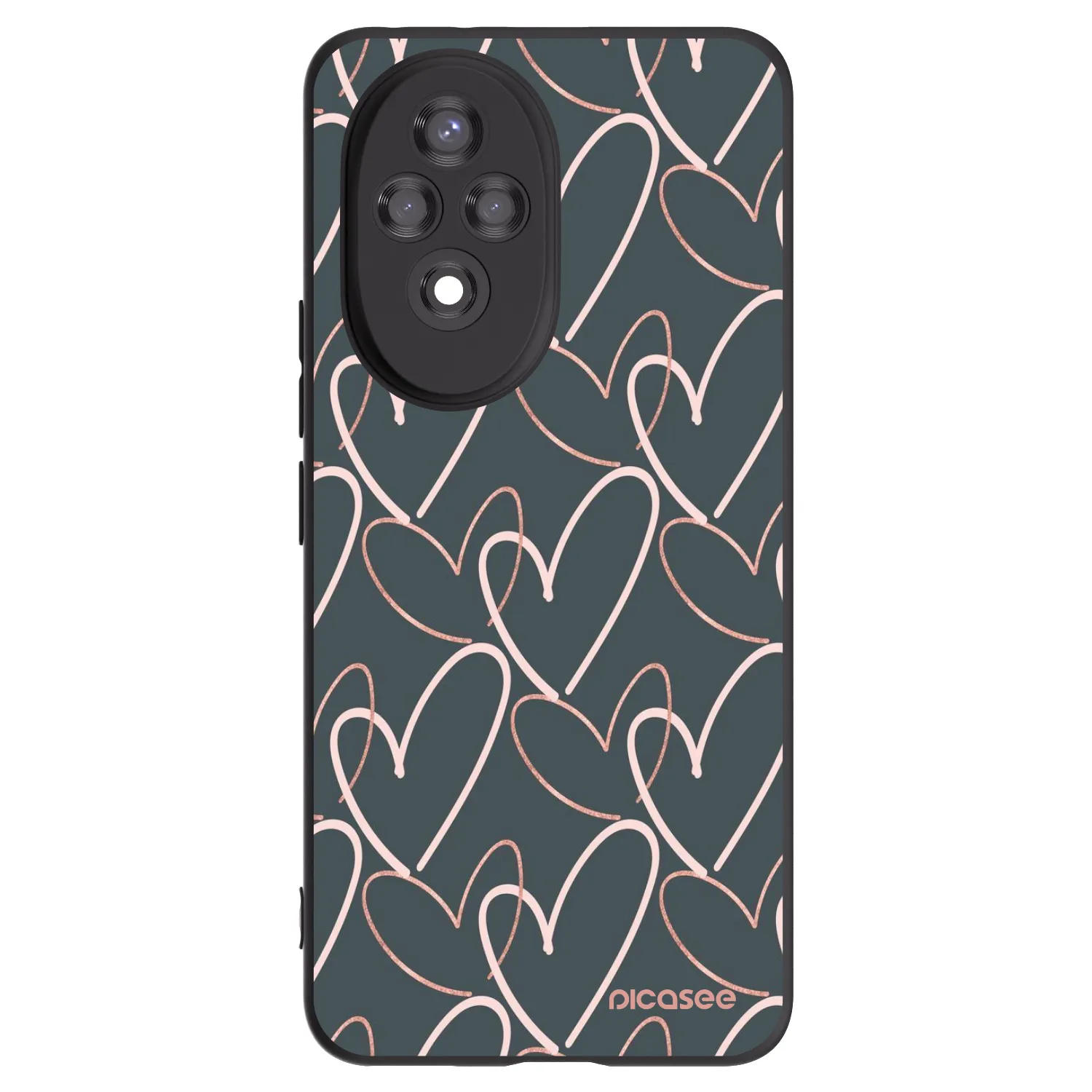 Picasee Honor 200 5G Hülle - Schwarzes Silikon - Viel Liebe