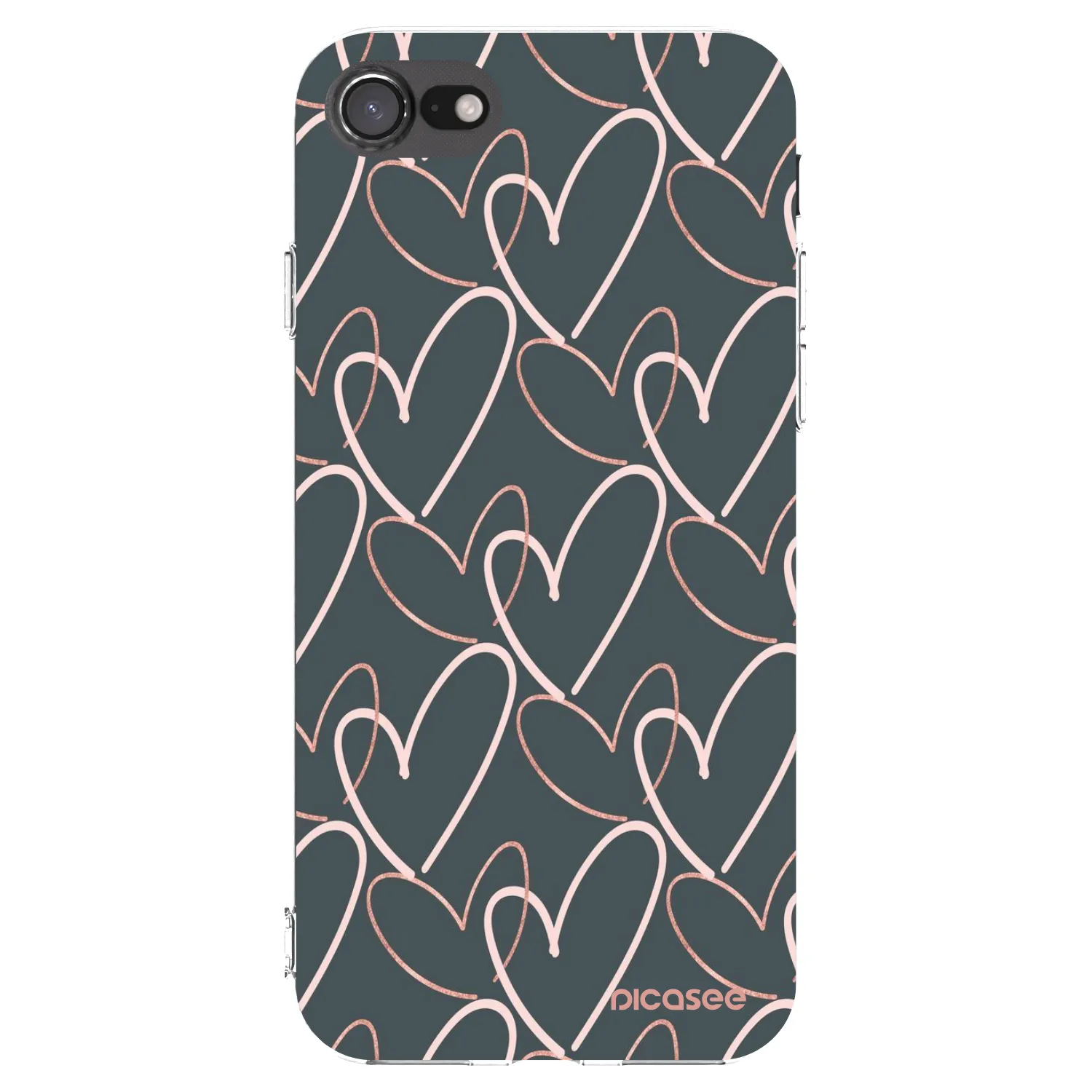 Picasee Apple iPhone 7 Hülle - Transparentes Silikon - Viel Liebe