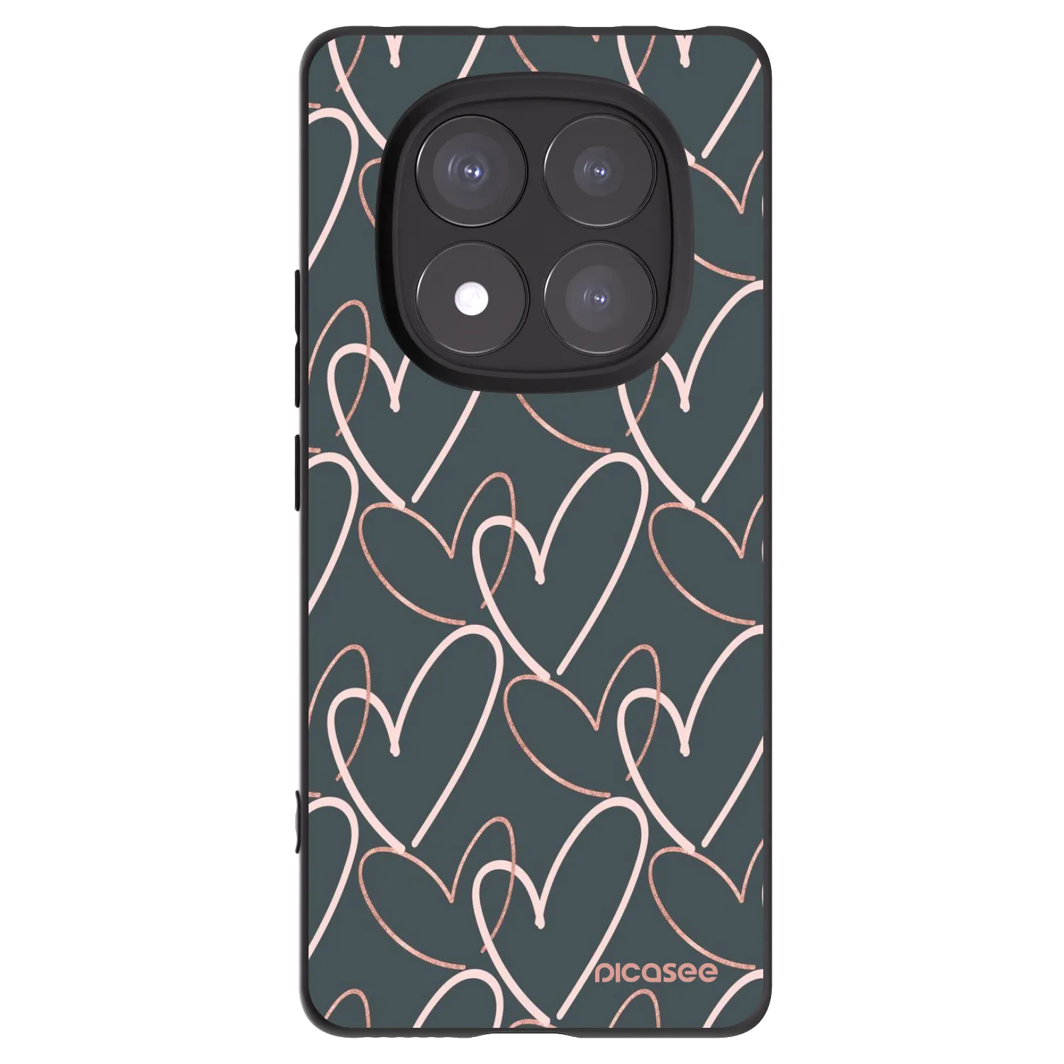 Picasee Xiaomi Redmi Note 14 Pro+ 5G Hülle - Schwarzes Silikon - Viel Liebe