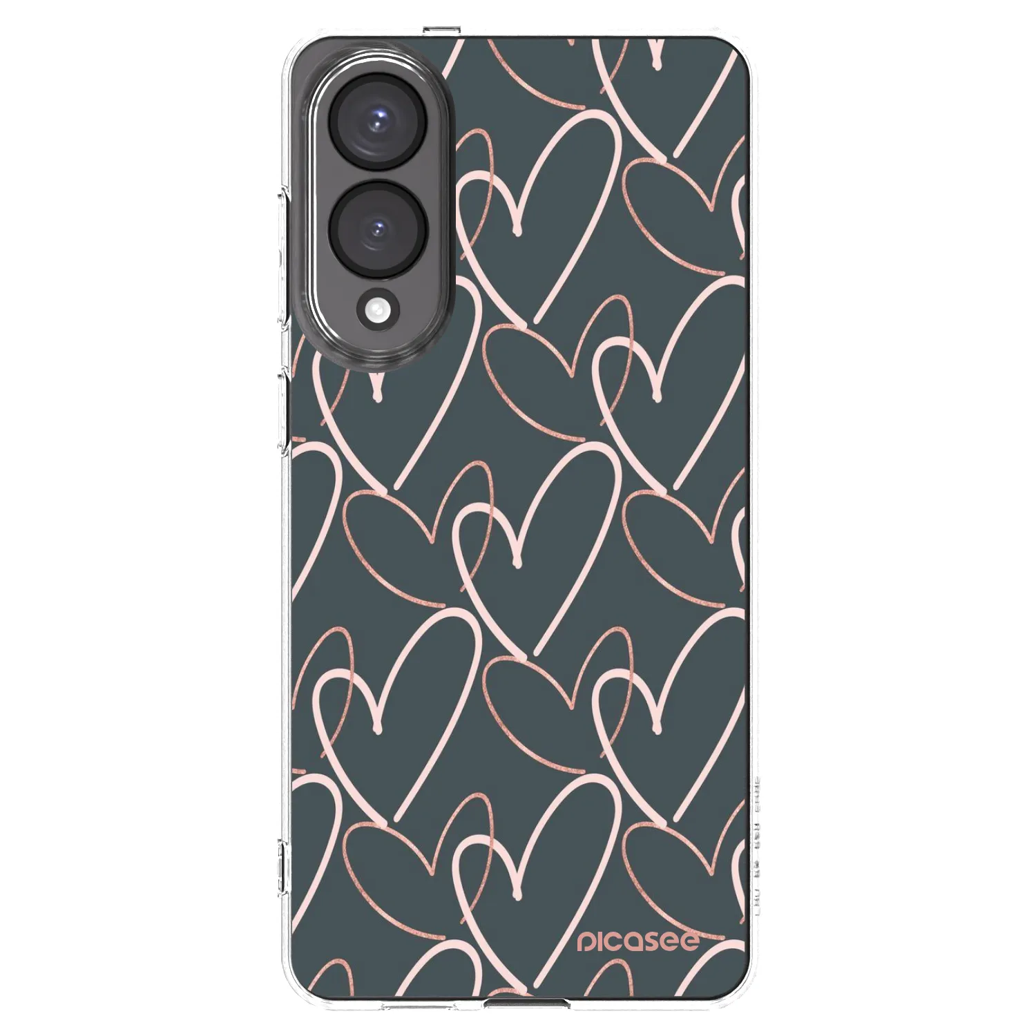 Picasee Samsung Galaxy S25 Edge 5G Hülle - Transparentes Silikon - Viel Liebe