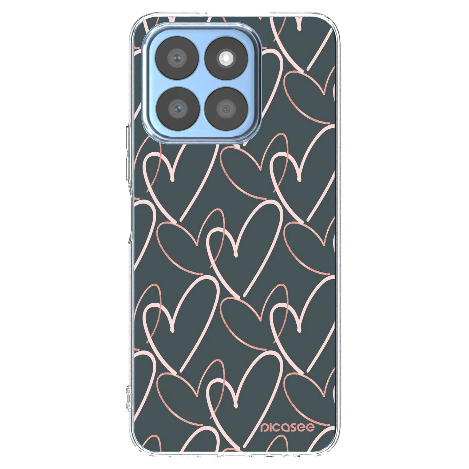 Picasee Honor X8c Hülle - Transparentes Silikon - Viel Liebe