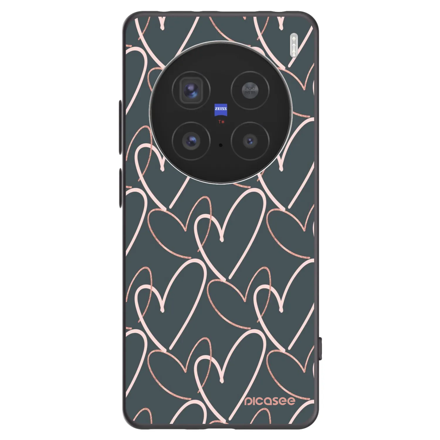 Picasee Vivo X200 Pro Hülle - Schwarzes Silikon - Viel Liebe