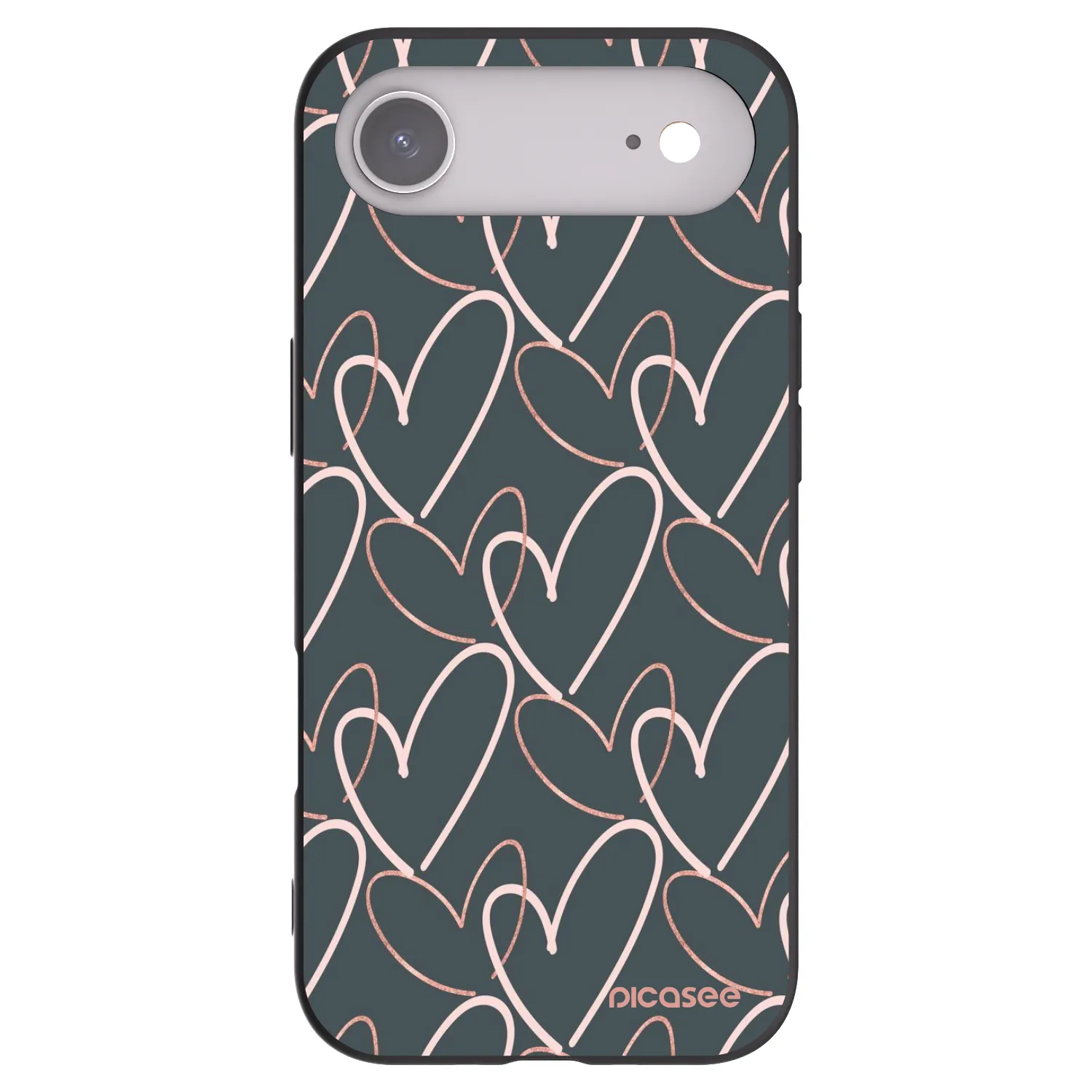 Picasee Apple iPhone Air Hülle - Schwarzes Silikon - Viel Liebe