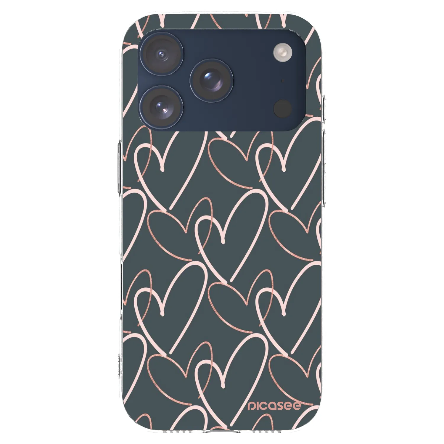 Picasee Apple iPhone 17 Pro Hülle - Transparentes Silikon - Viel Liebe