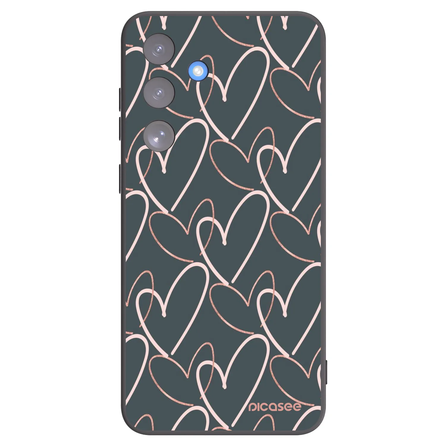 Picasee Samsung Galaxy S25 FE 5G Hülle - Schwarzes Silikon - Viel Liebe