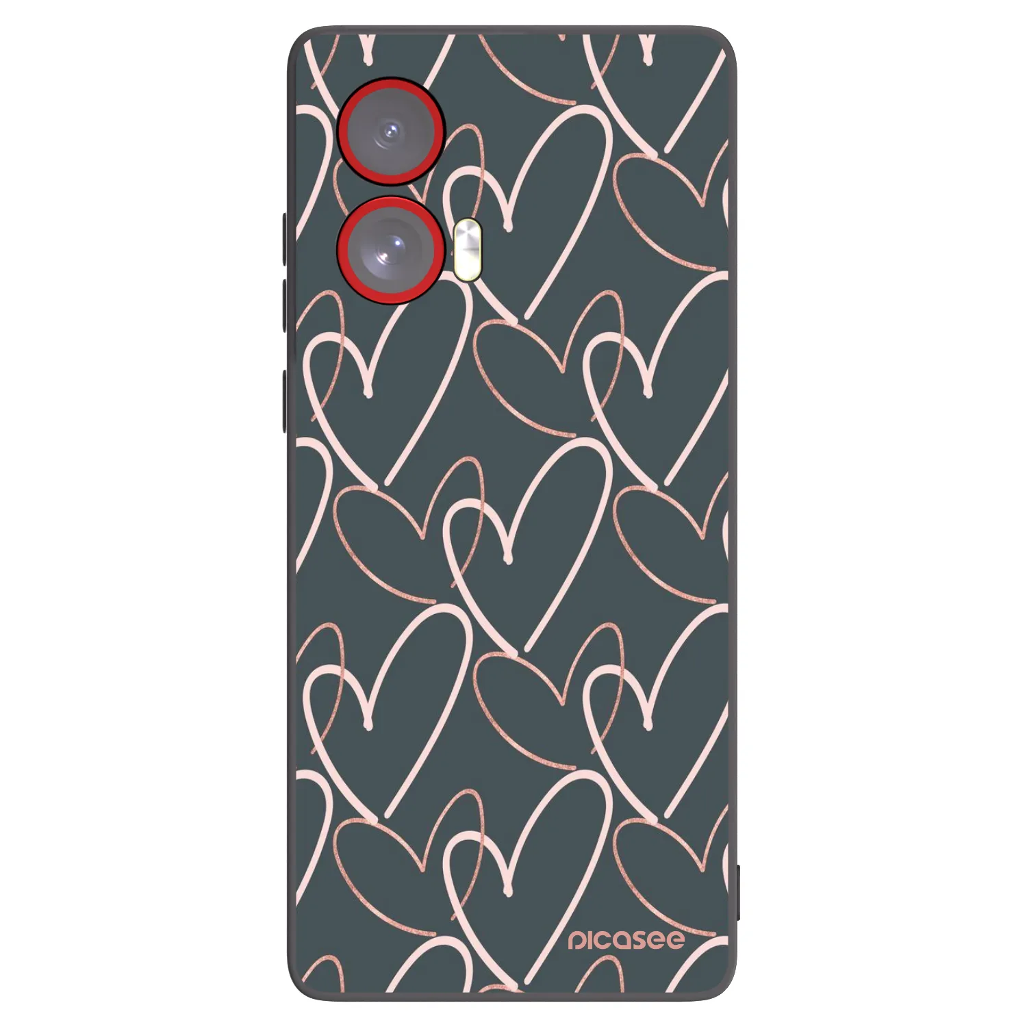 Picasee Motorola Edge 50 Fusion Hülle - Schwarzes Silikon - Viel Liebe