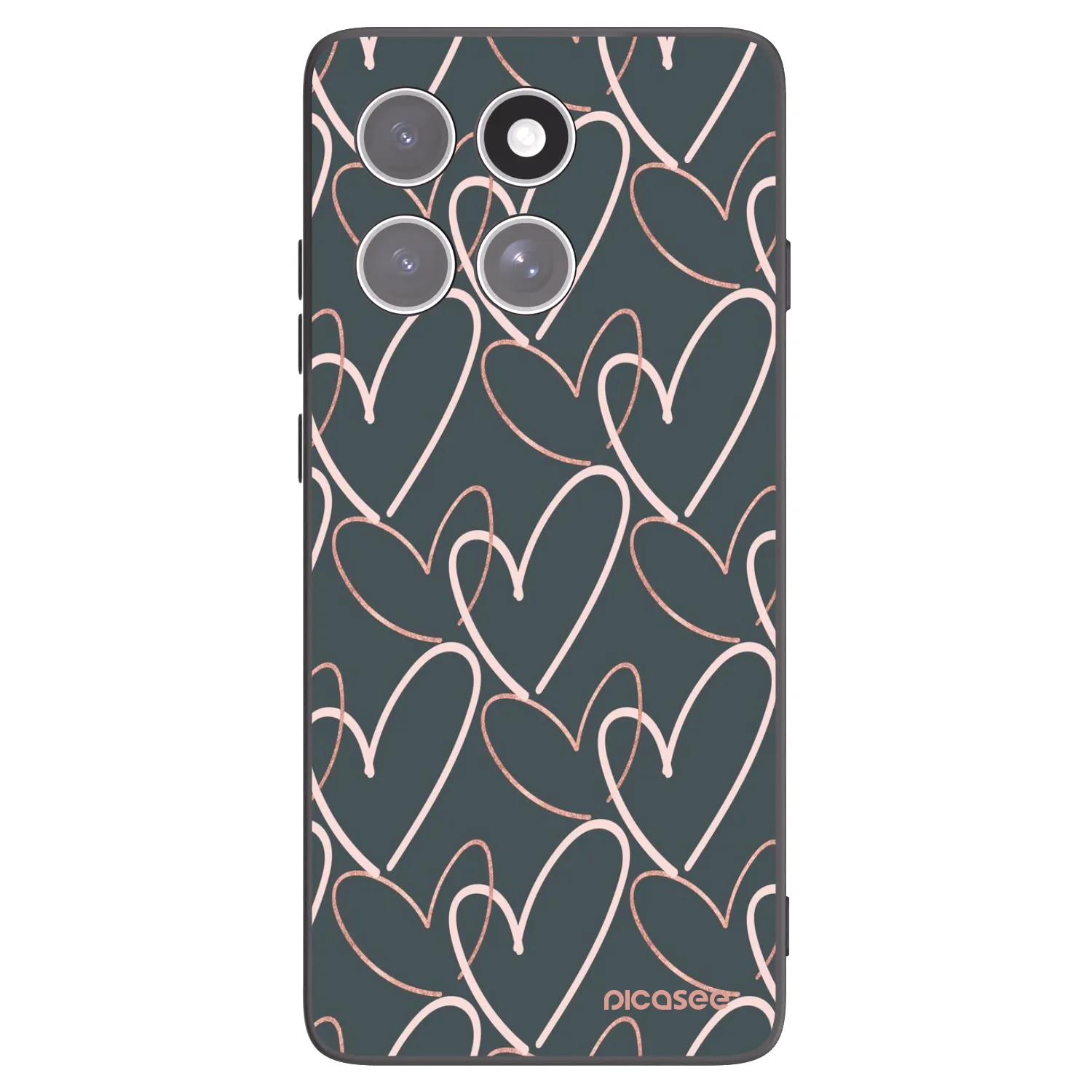 Picasee Motorola Edge 60 Fusion Hülle - Schwarzes Silikon - Viel Liebe