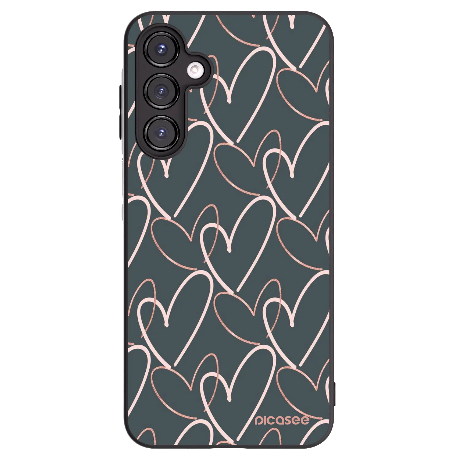 Picasee Samsung Galaxy A16 4G Hülle - Schwarzes Silikon - Viel Liebe