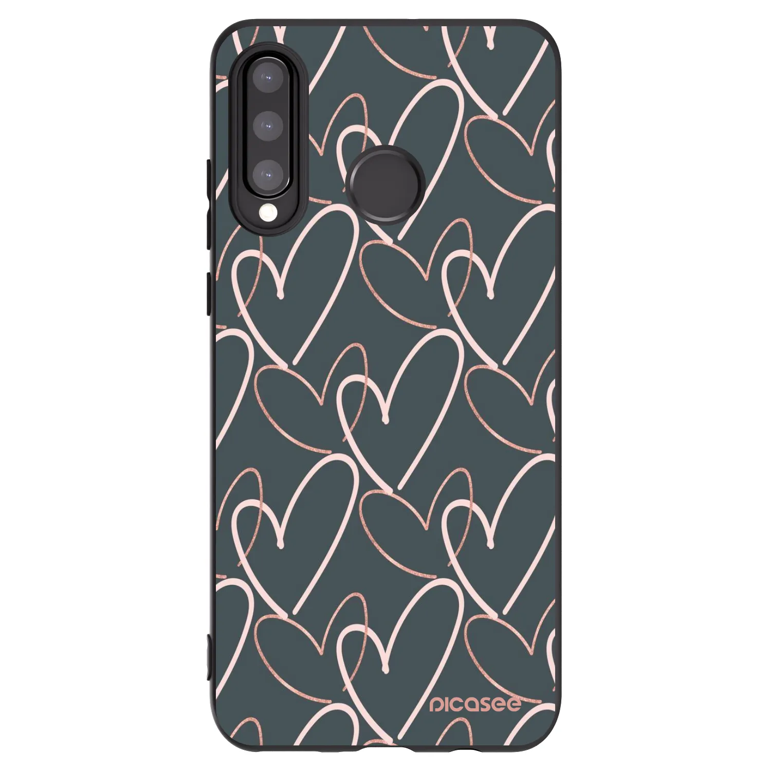 Picasee Huawei P30 Lite Hülle - Schwarzes Silikon - Viel Liebe