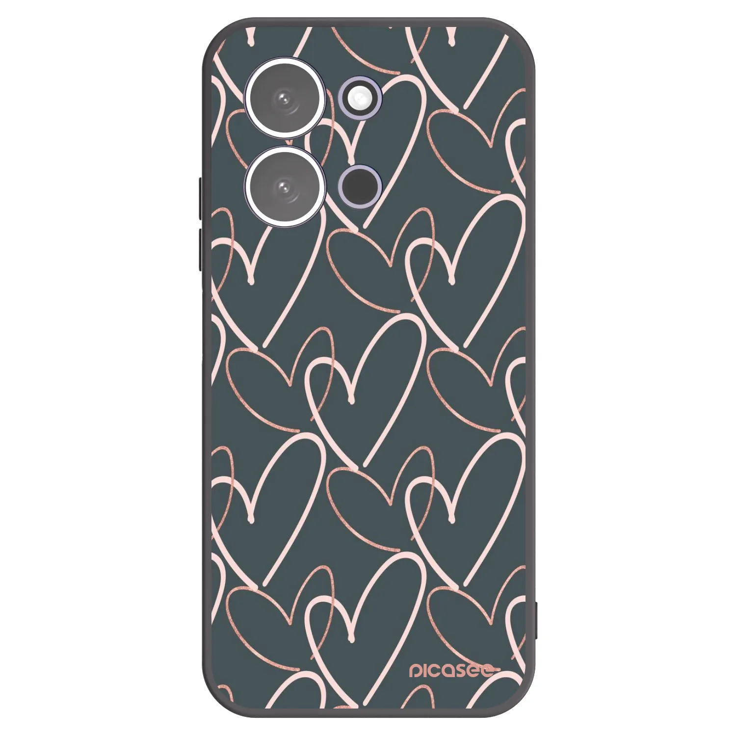 Picasee Xiaomi Redmi 15C 5G Hülle - Schwarzes Silikon - Viel Liebe