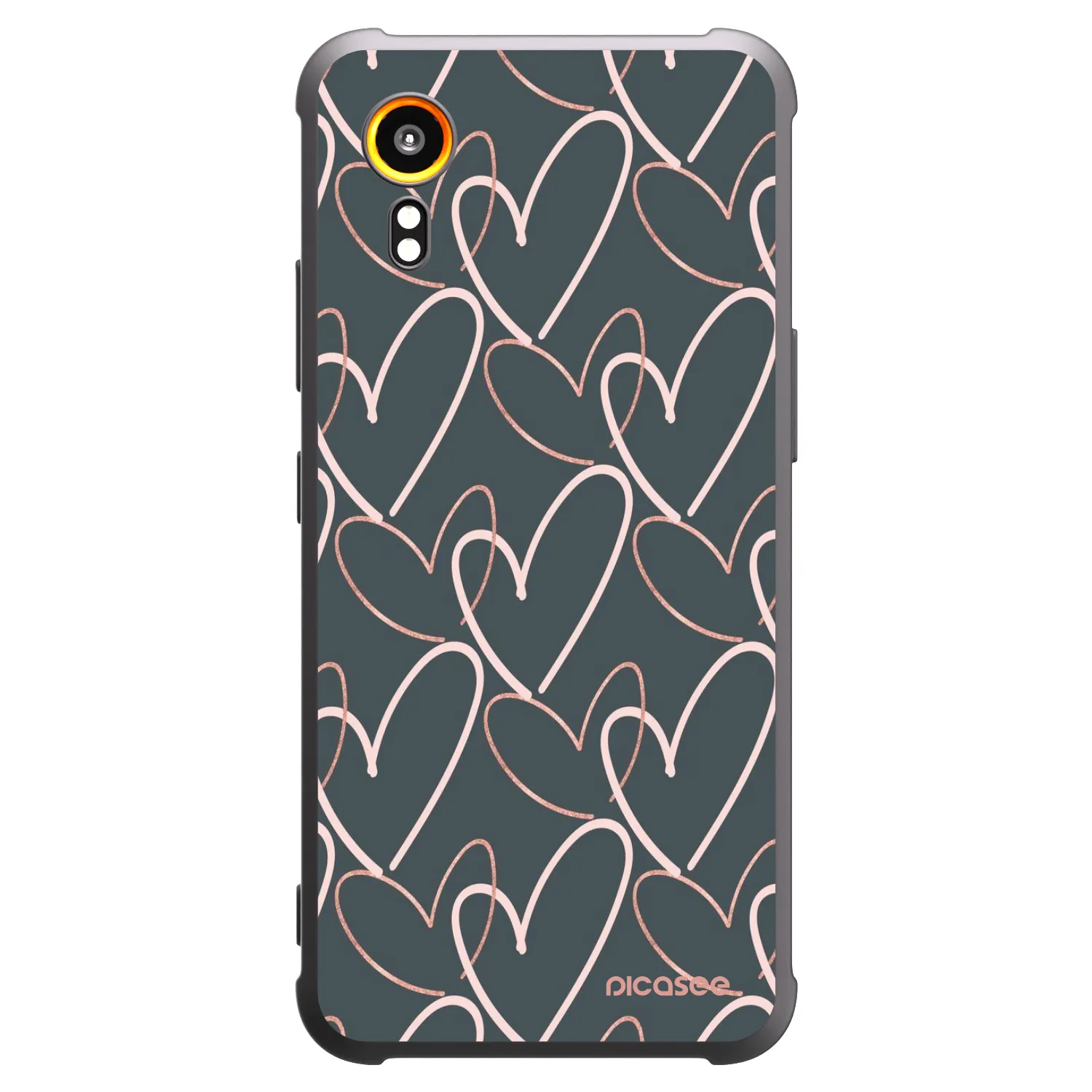 Picasee Samsung Galaxy Xcover 7 Hülle - Schwarzes Silikon - Viel Liebe