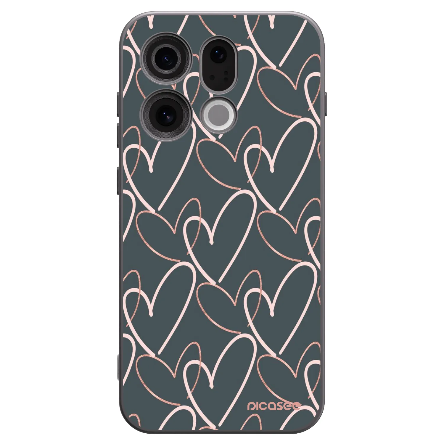 Picasee OPPO Find X9 Hülle - Schwarzes Silikon - Viel Liebe