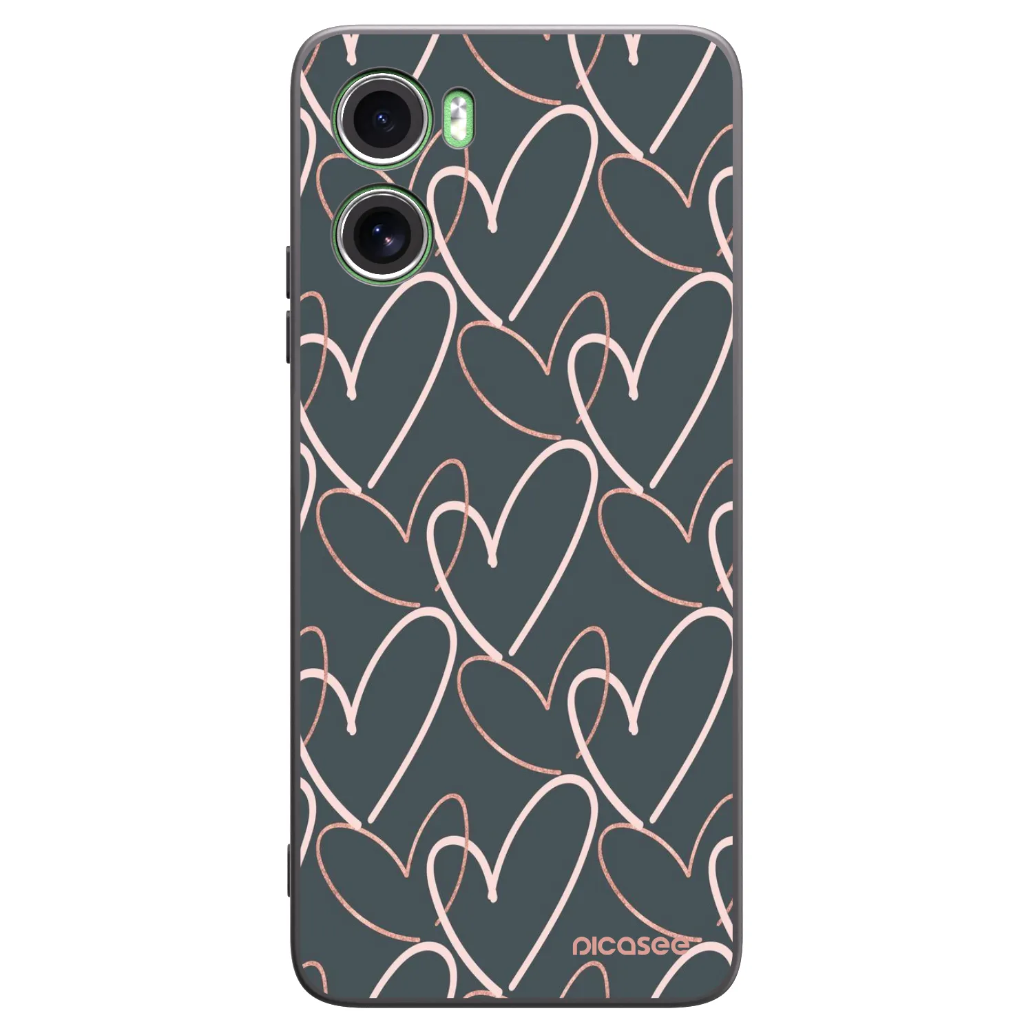 Picasee Motorola Moto G06 Hülle - Schwarzes Silikon - Viel Liebe