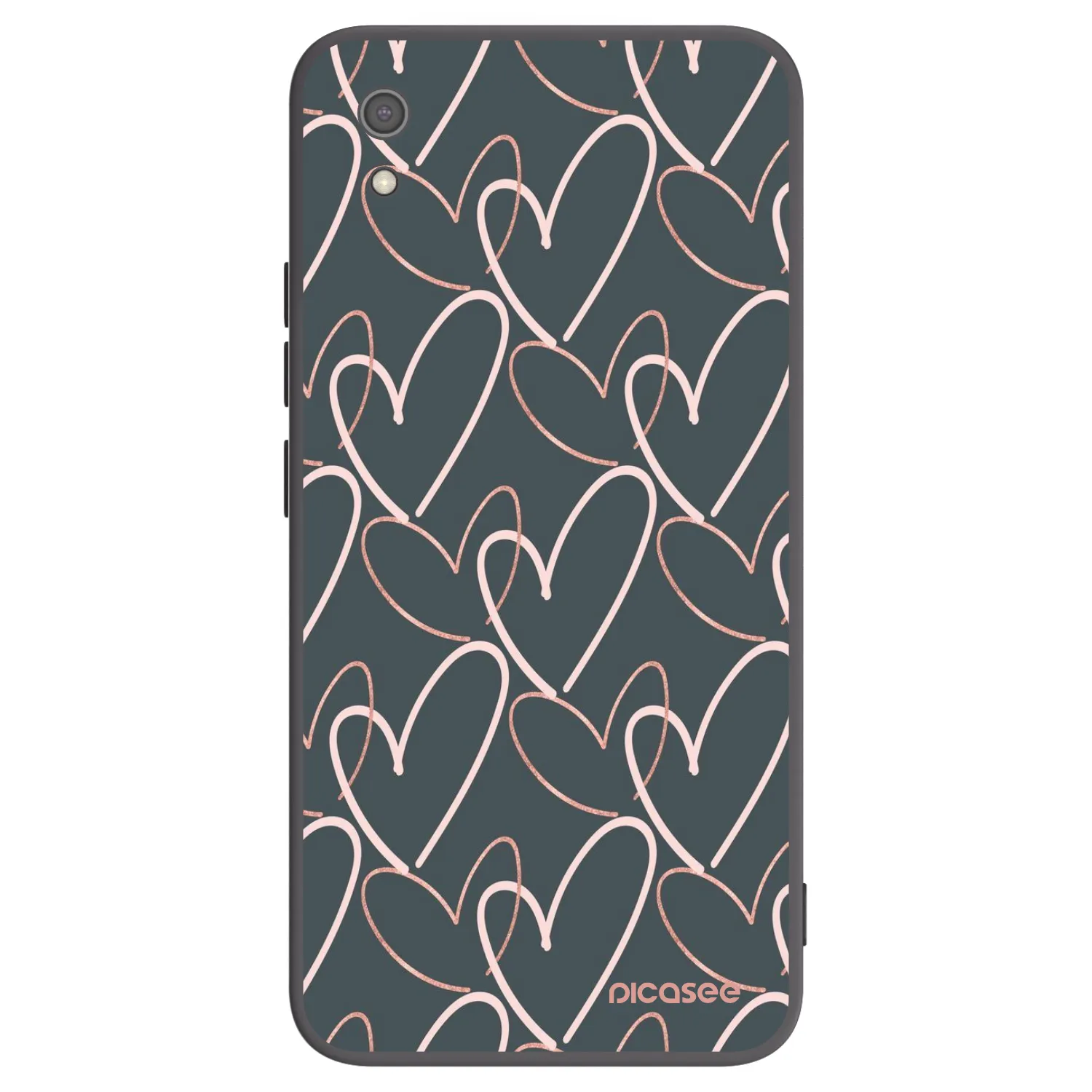 Picasee Xiaomi Redmi 7A Hülle - Schwarzes Silikon - Viel Liebe