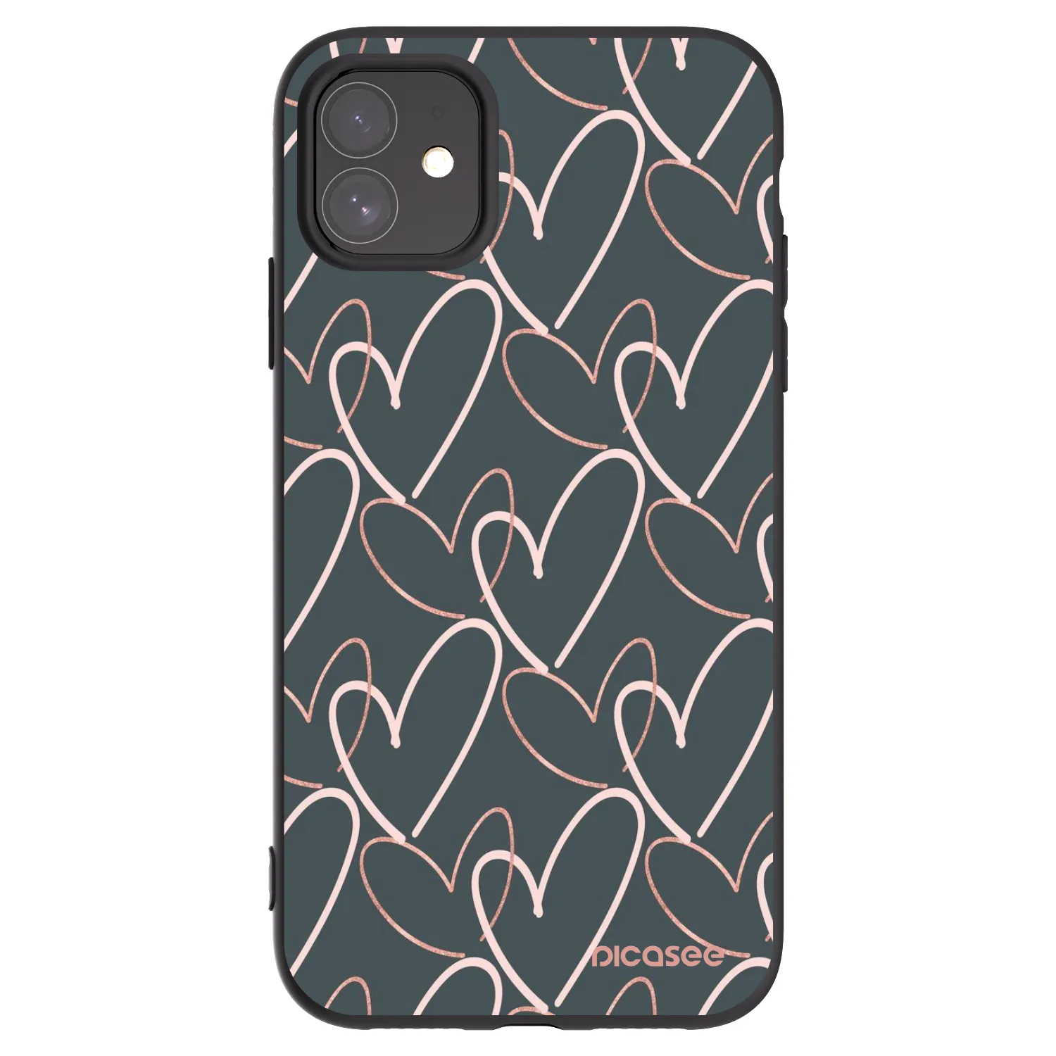 Picasee Apple iPhone 11 Hülle - Schwarzes Silikon - Viel Liebe