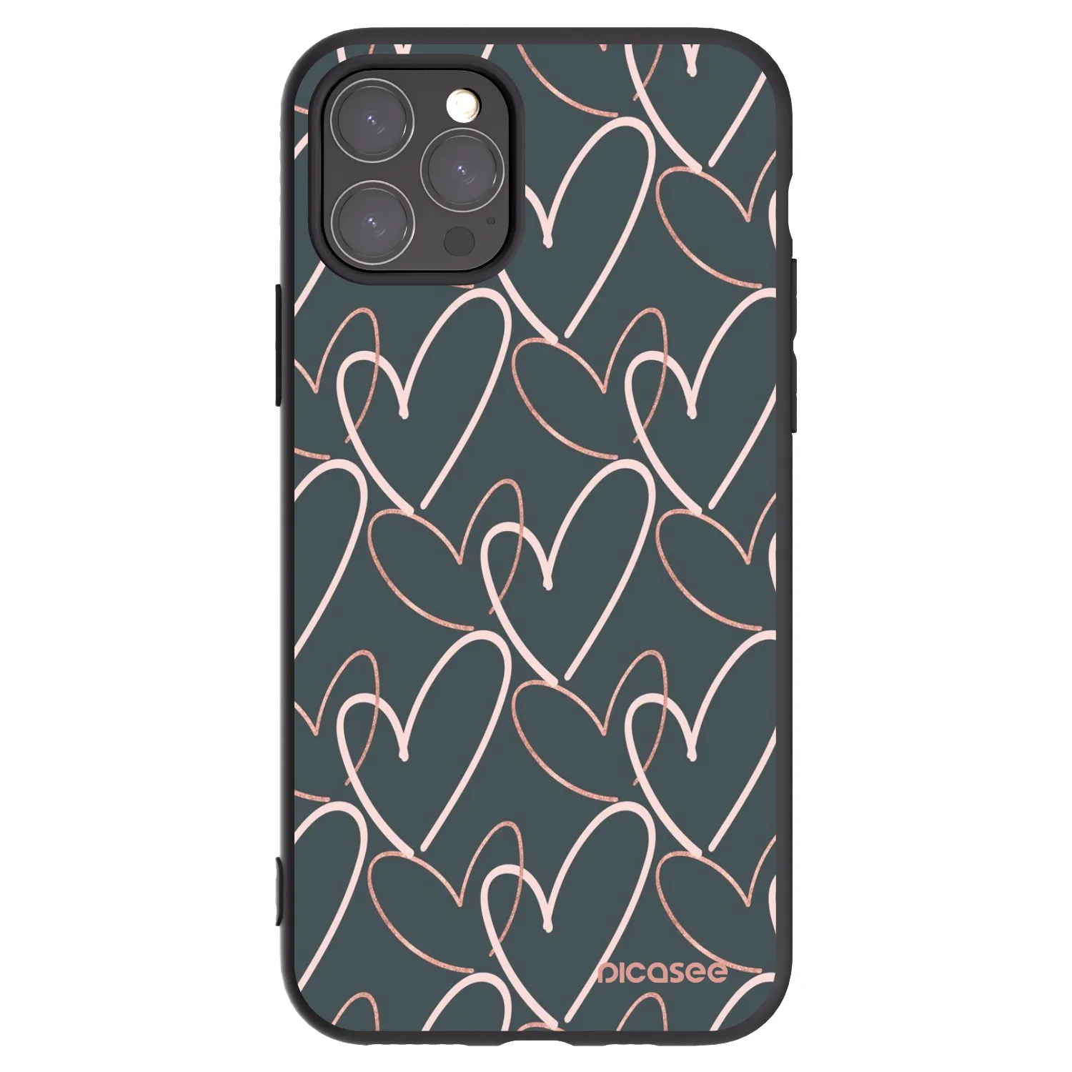 Picasee Apple iPhone 11 Pro Hülle - Schwarzes Silikon - Viel Liebe